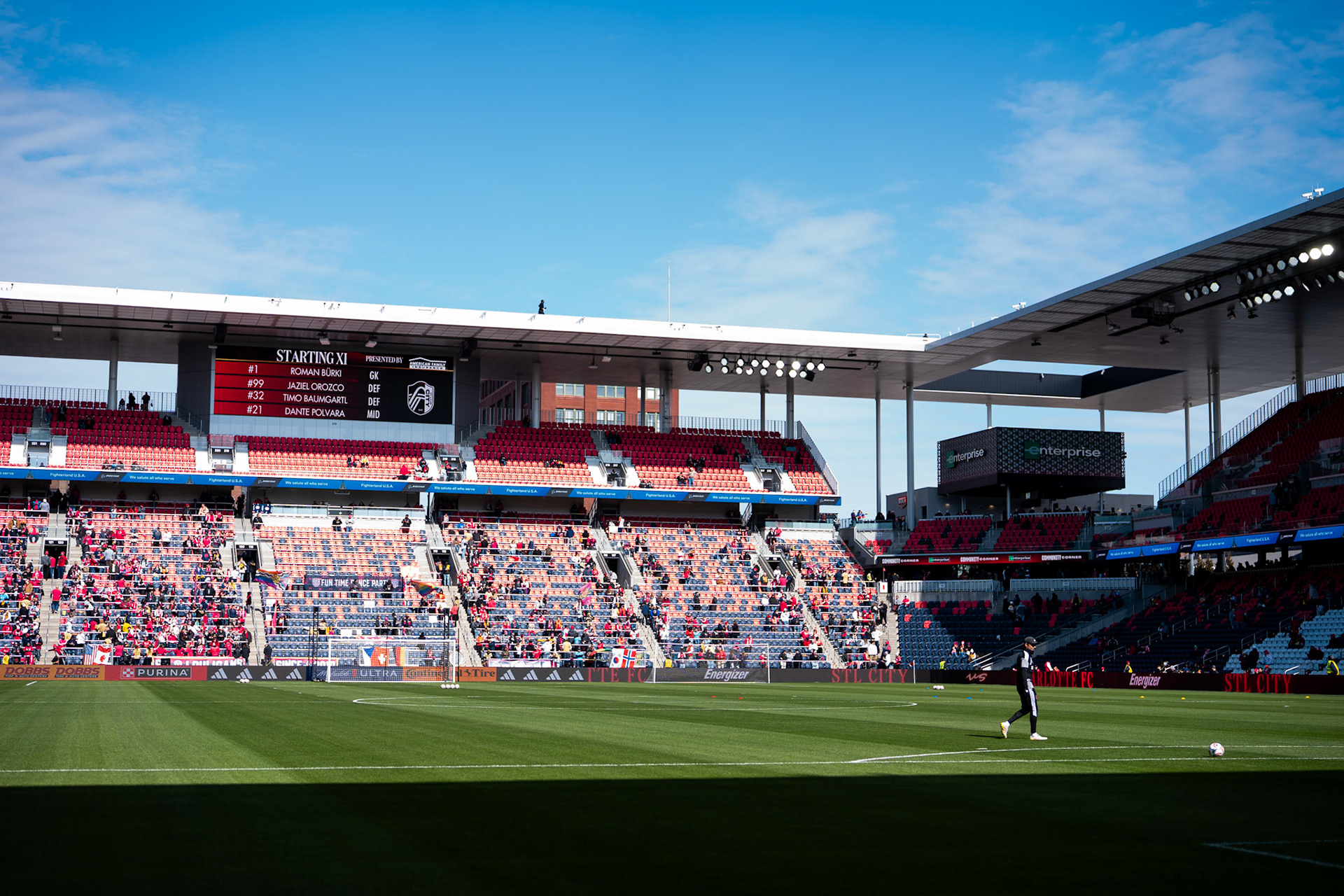 St. Louis City FC vs. FC Charlotte on February 21, 2026 at Energizer Park in St. Louis, MO. Photo by Daniel Laubhan