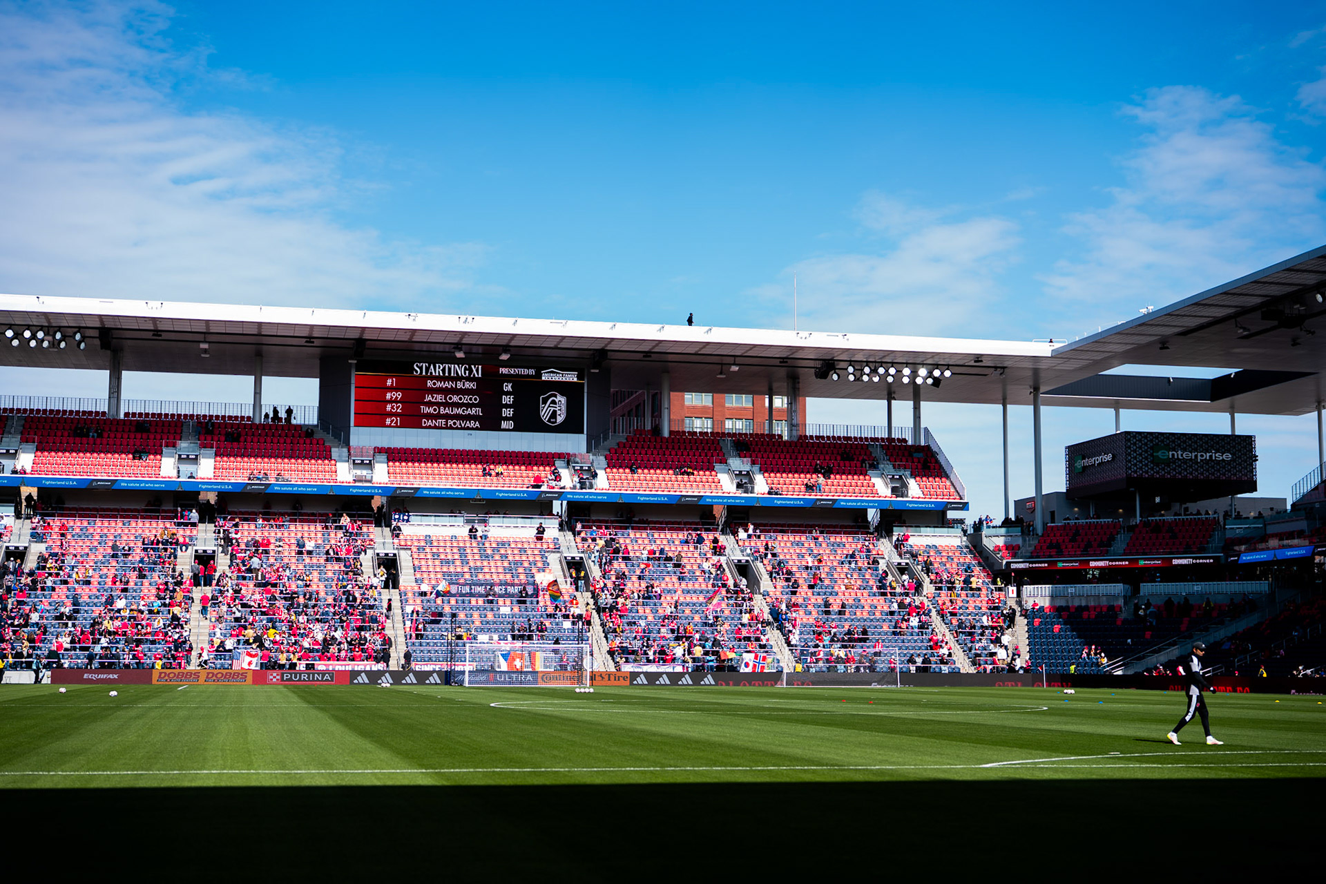 St. Louis City FC vs. FC Charlotte on February 21, 2026 at Energizer Park in St. Louis, MO. Photo by Daniel Laubhan