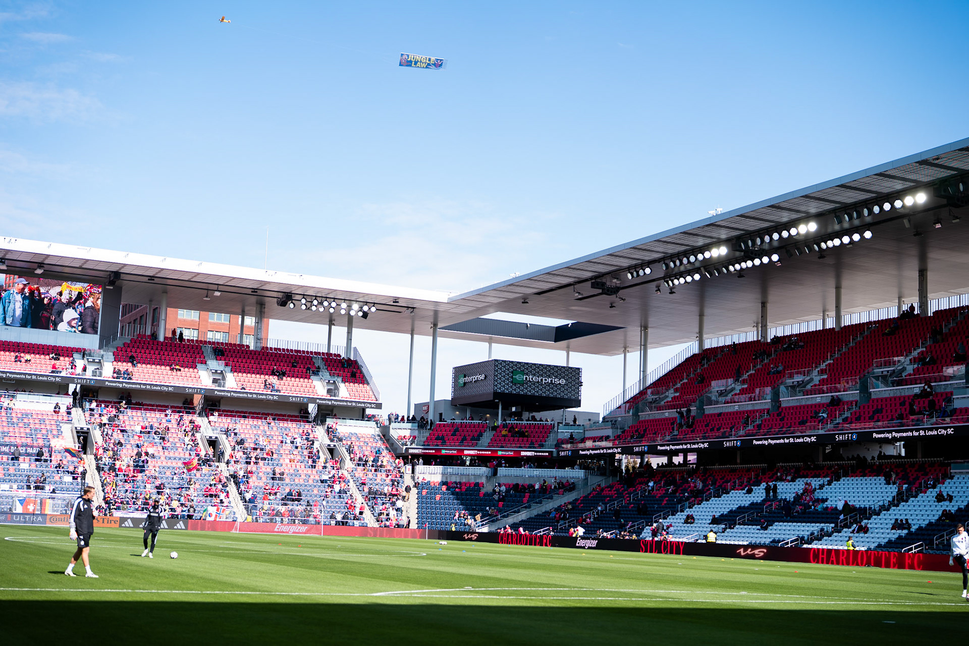 St. Louis City FC vs. FC Charlotte on February 21, 2026 at Energizer Park in St. Louis, MO. Photo by Daniel Laubhan