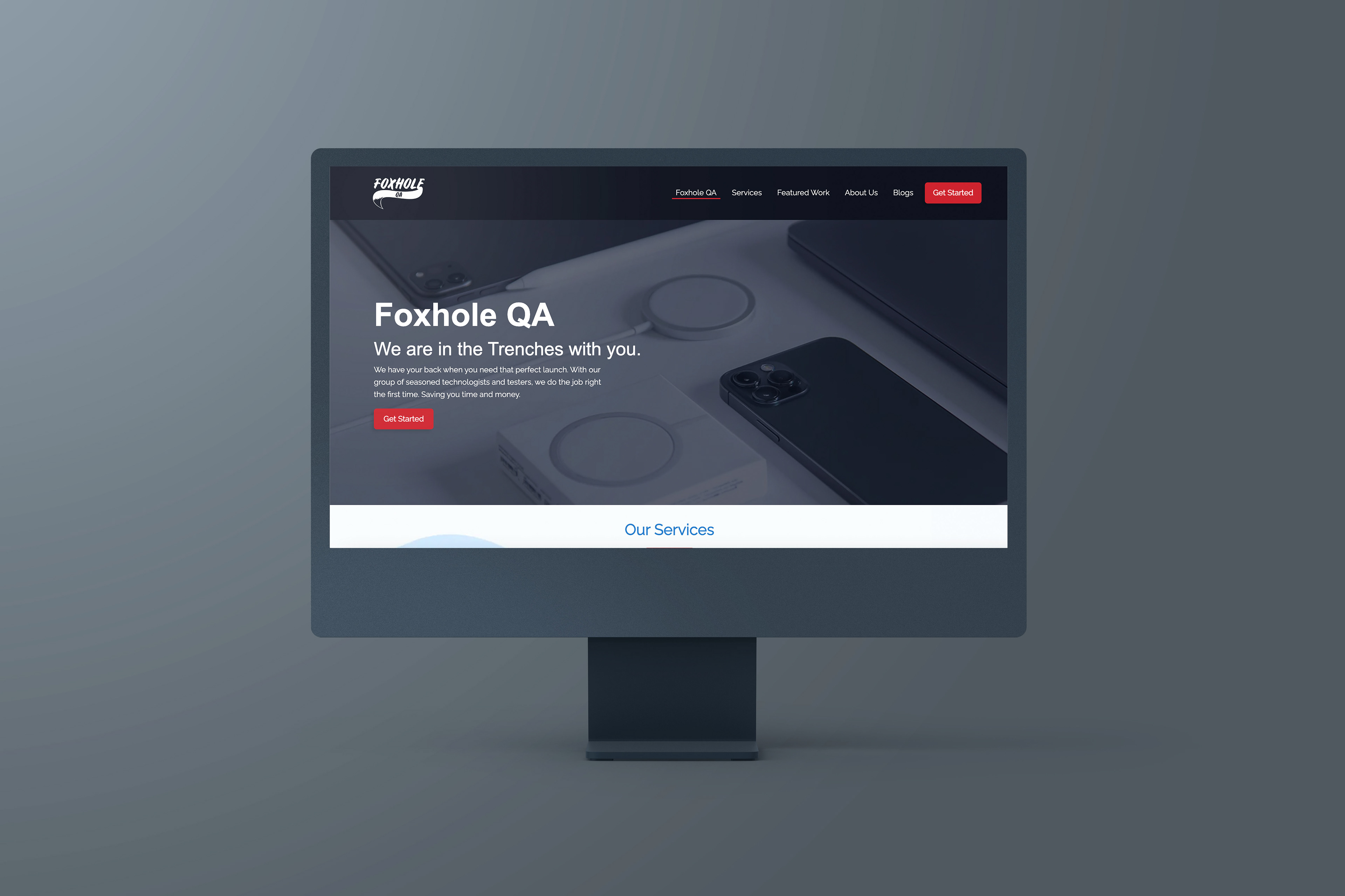 Foxhole QA Hero Section