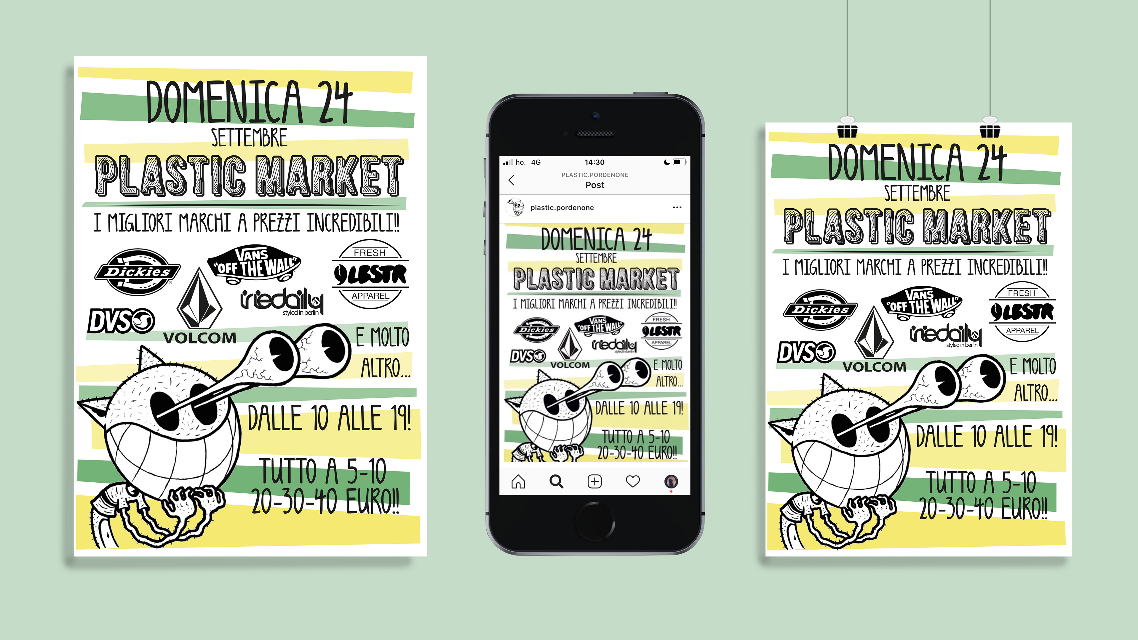 Plastic Market 2017 - Instagram Post and Event flyer