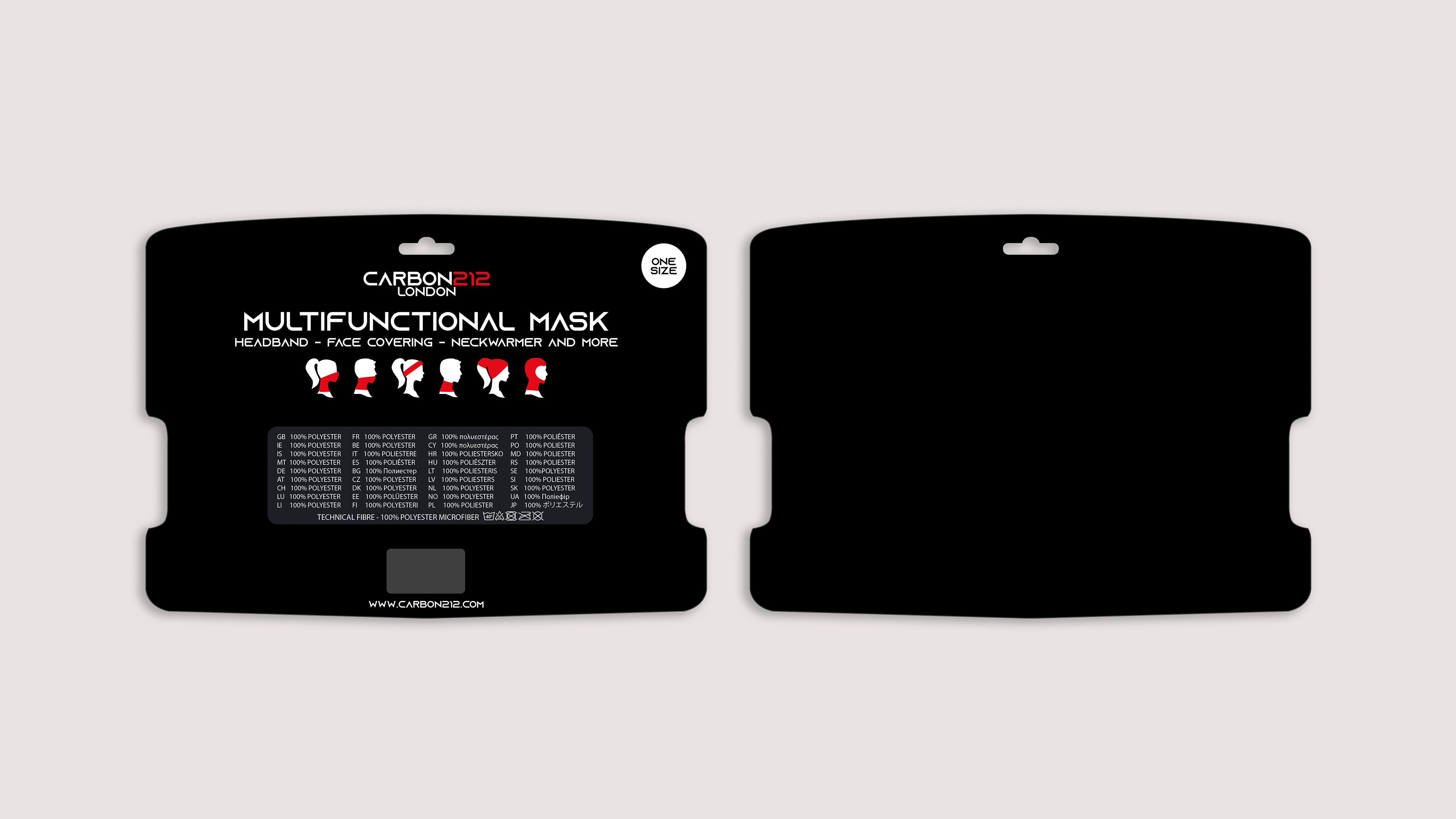 CARDBOARD for neckwarmer and masks