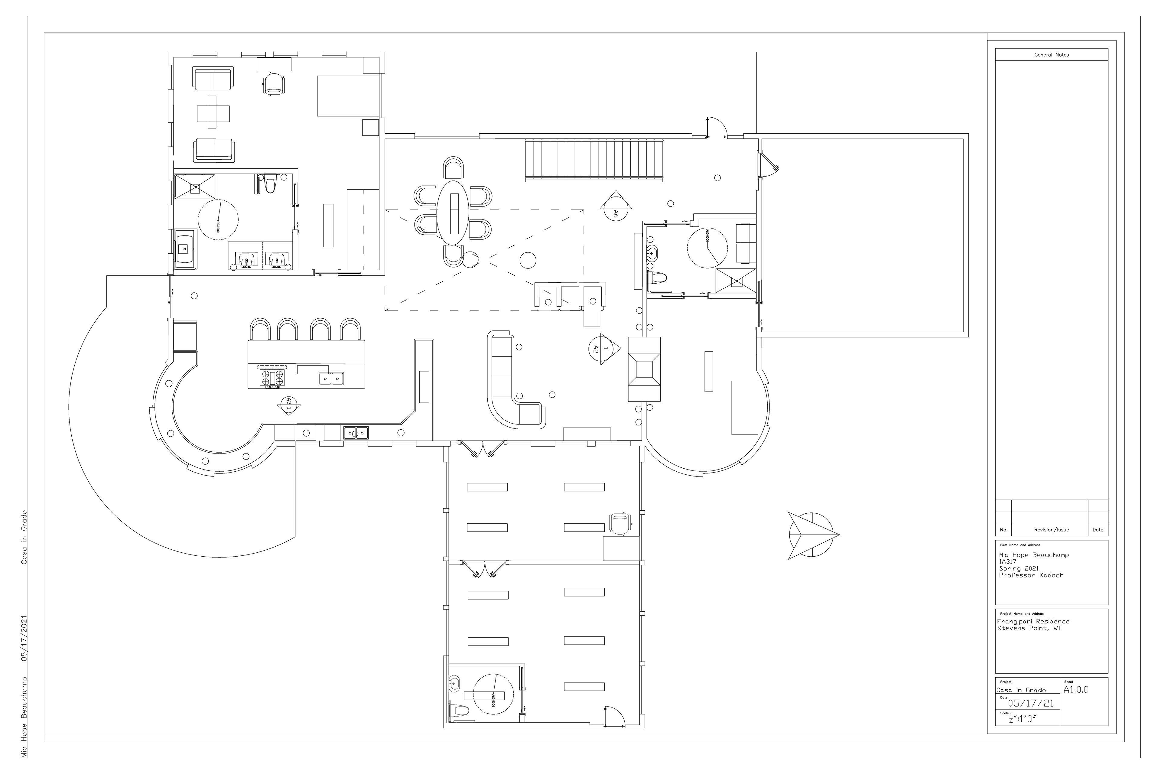 A1.1.1 First floor Layout - Casa in Grado