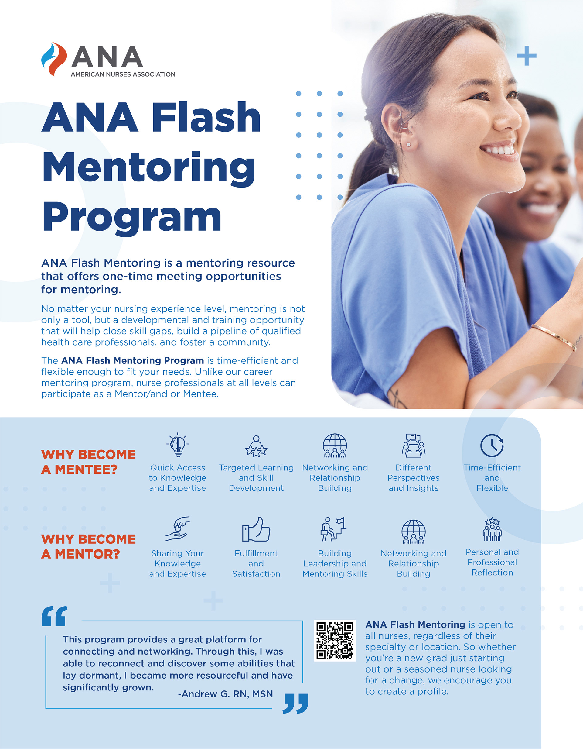 ANA Mentoring Program Ad