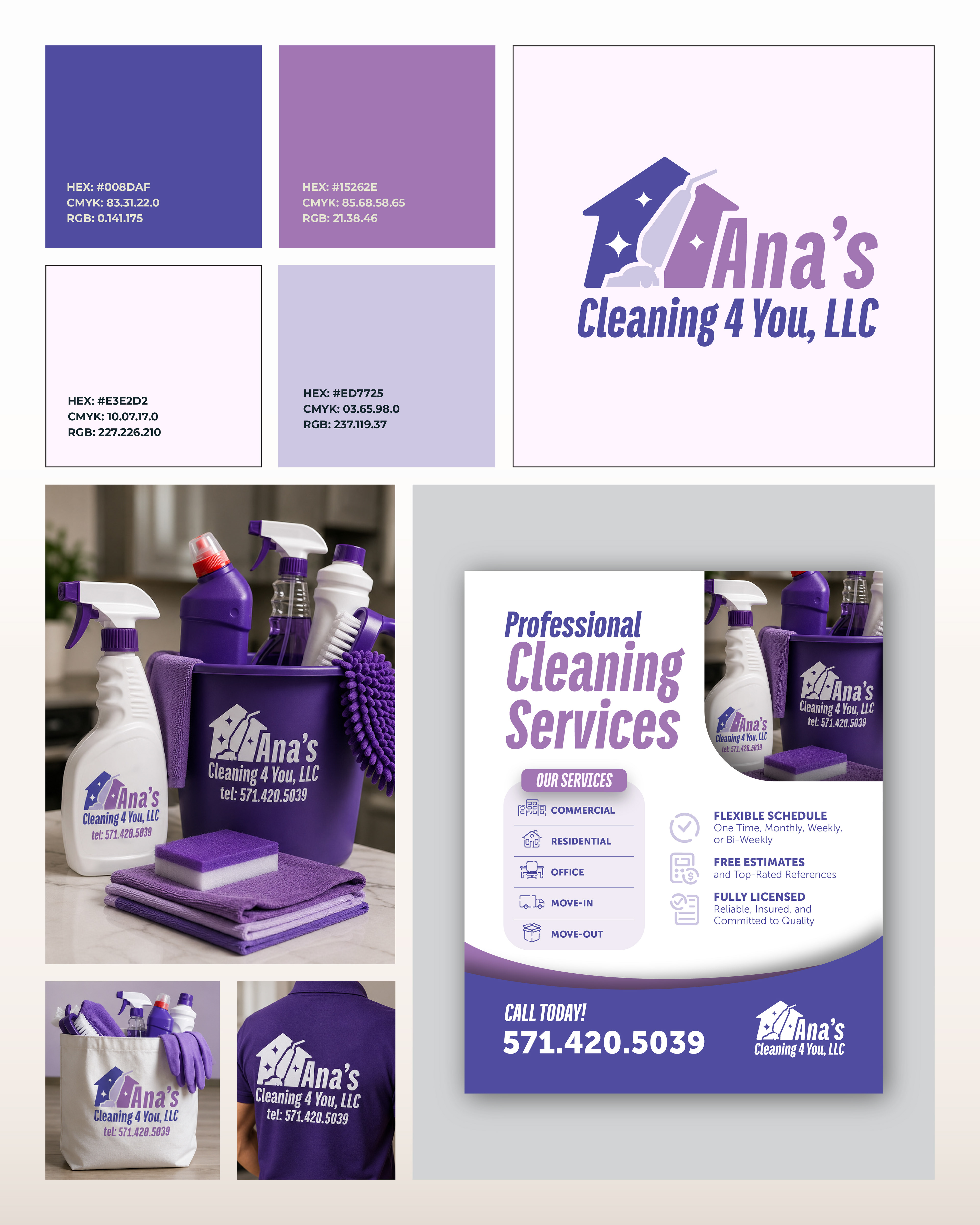 Ana's Cleaning Rebrand