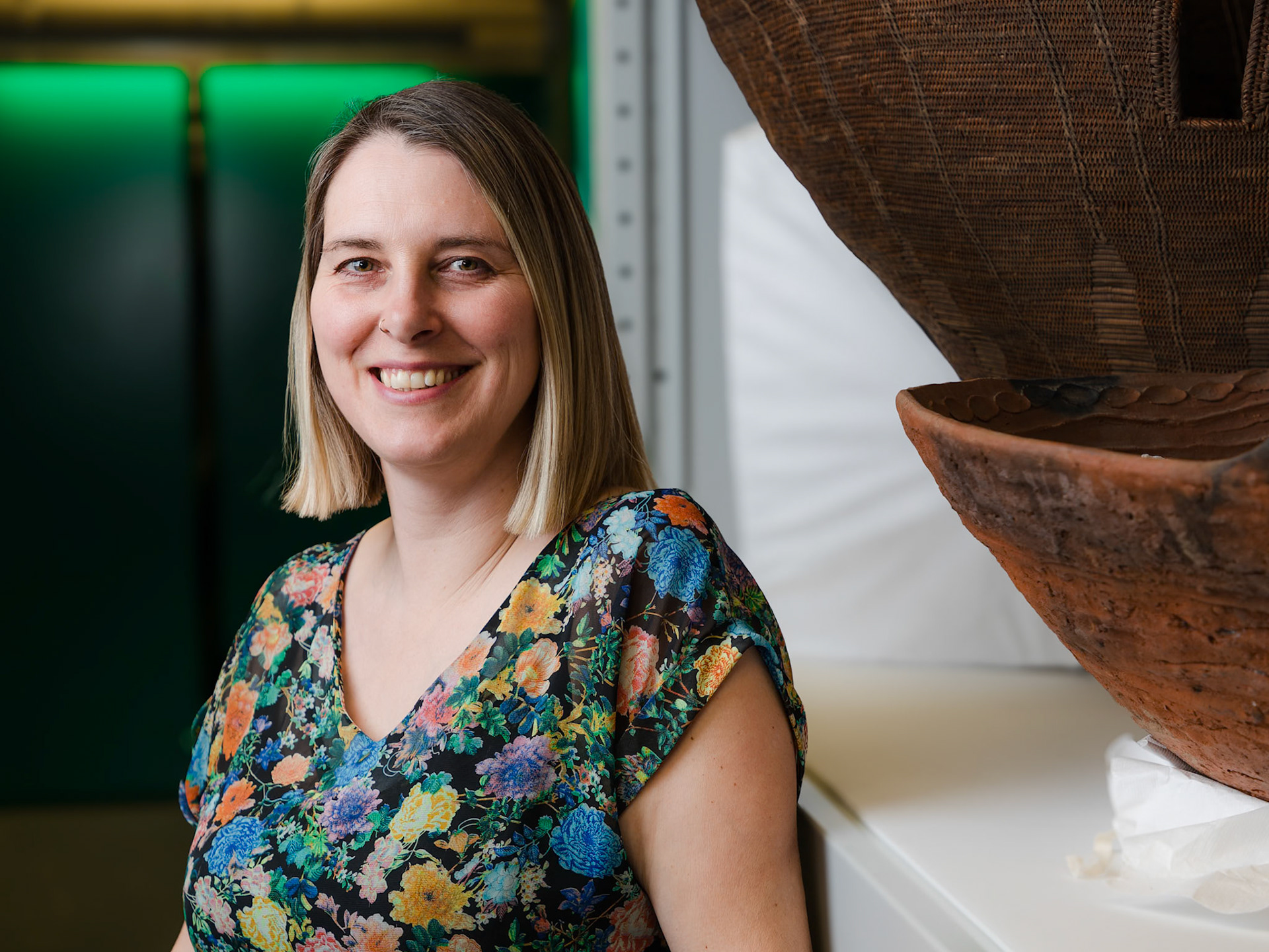 Polly Bence, project curator for Oceania collections