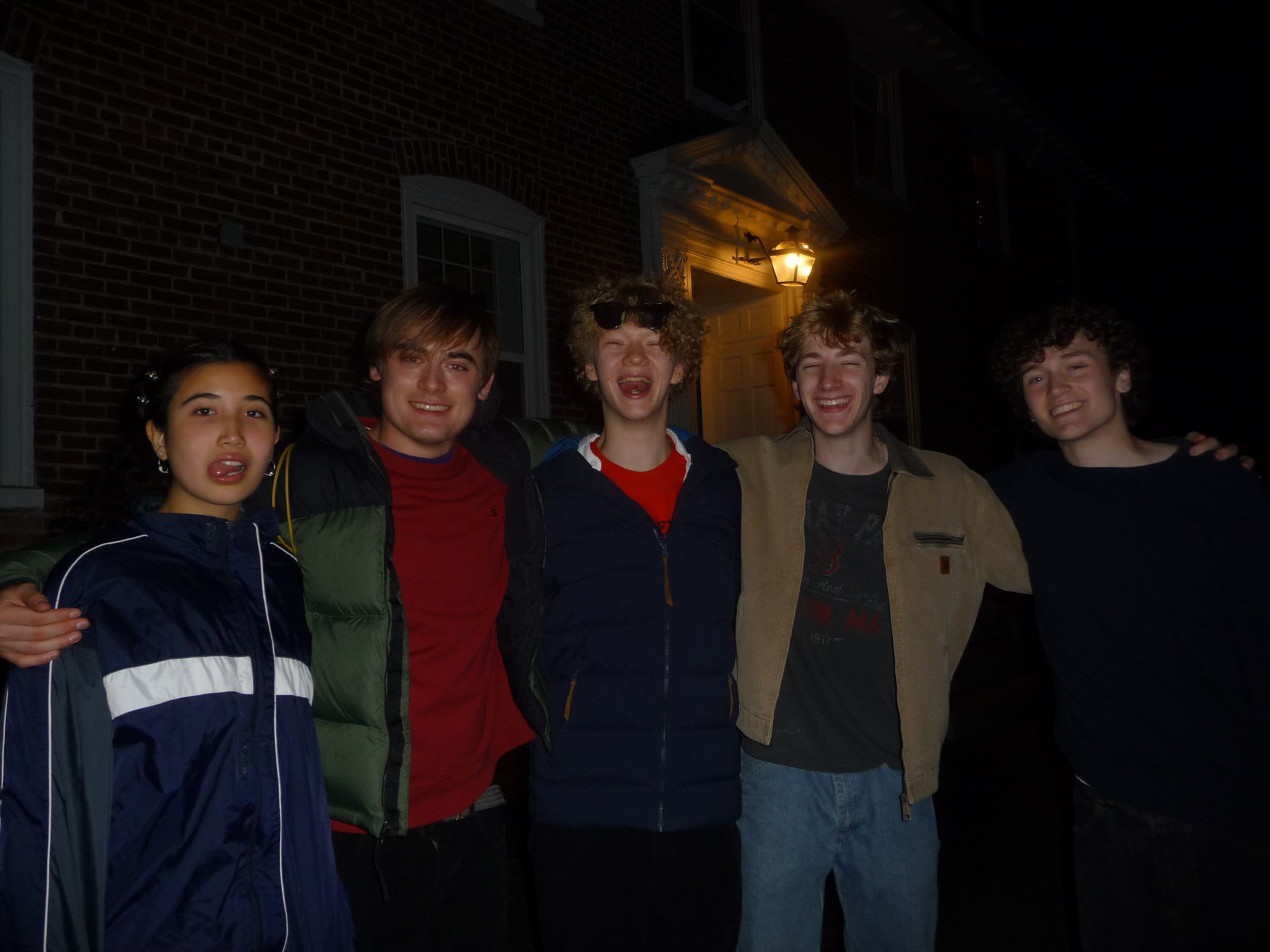 Wurley after a show at Bowdoin College
