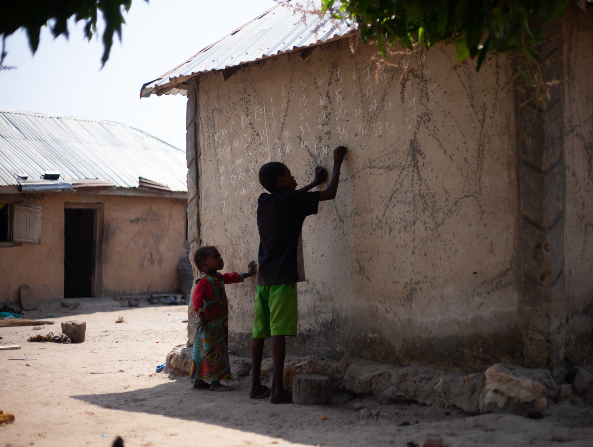Solving Mathematical Problems on the Wall