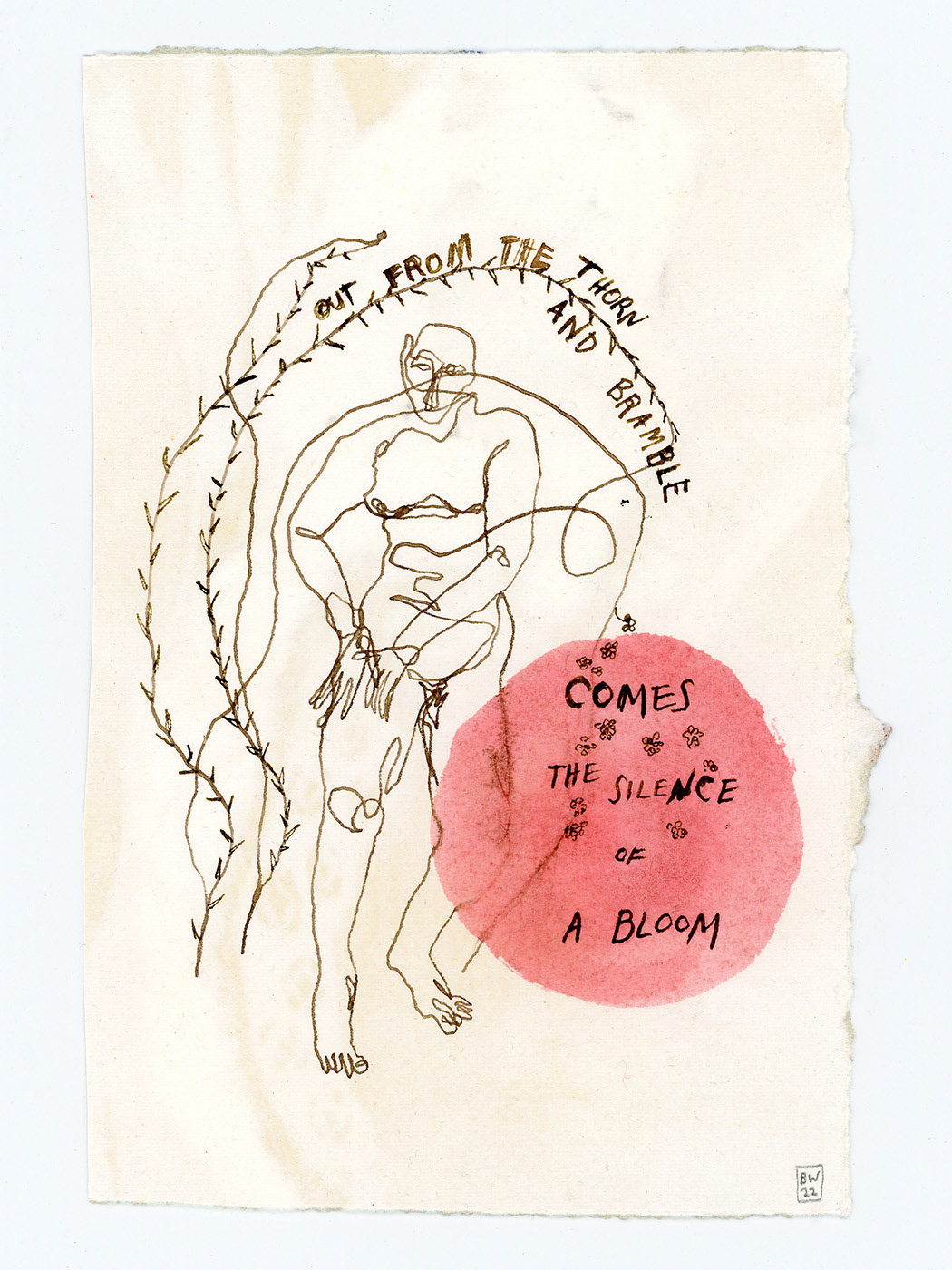 SILENCE, ink on paper