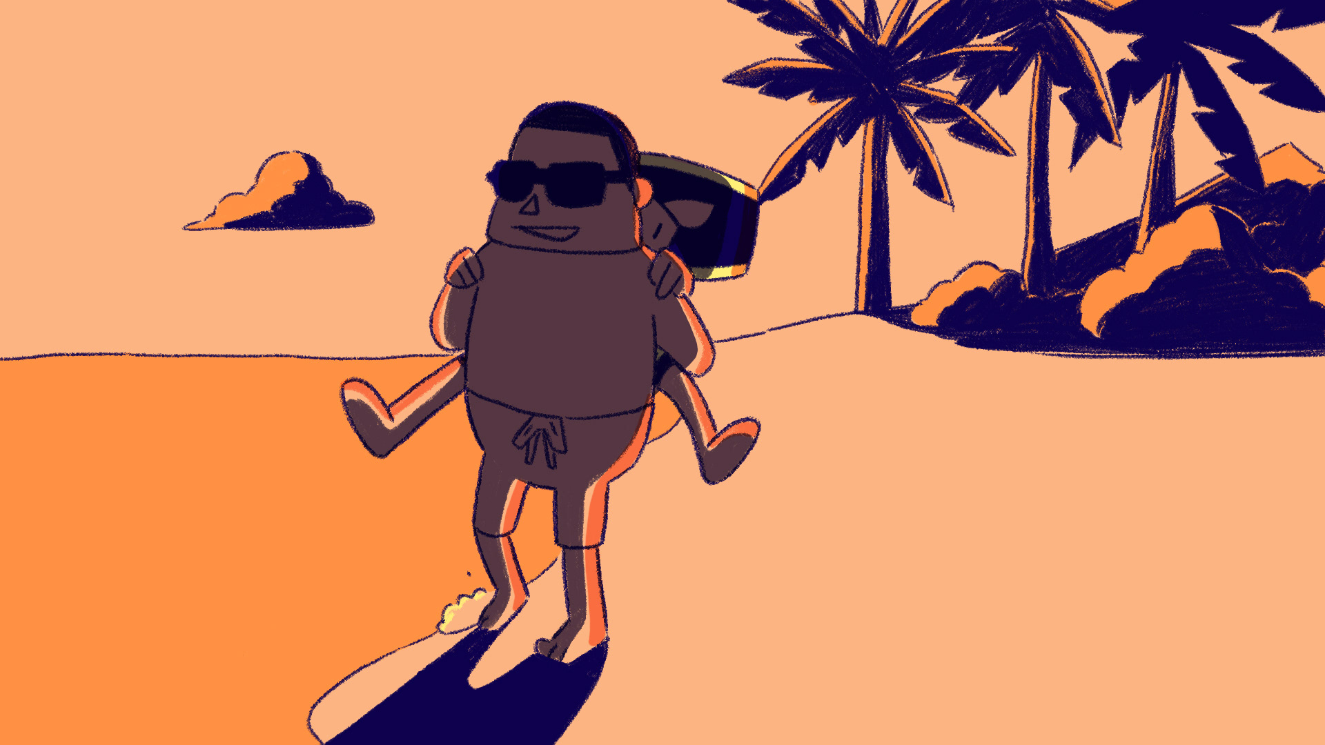 Matt and Jockstrap in Hawaii