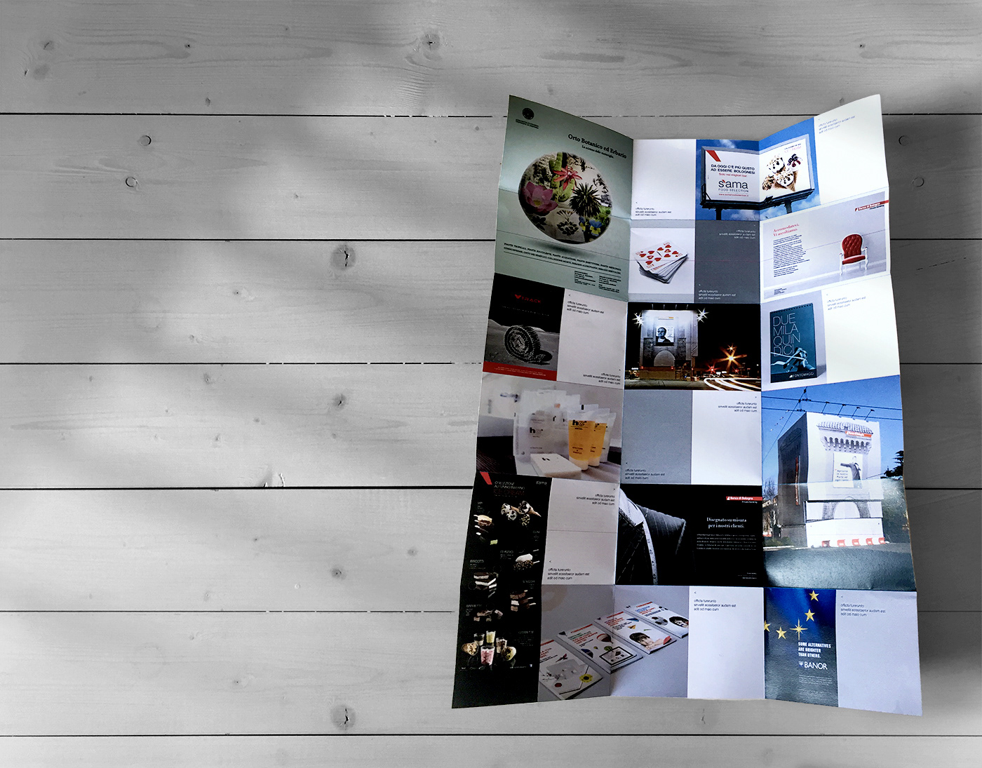 Flyer Cinquerosso layout fourth movement.