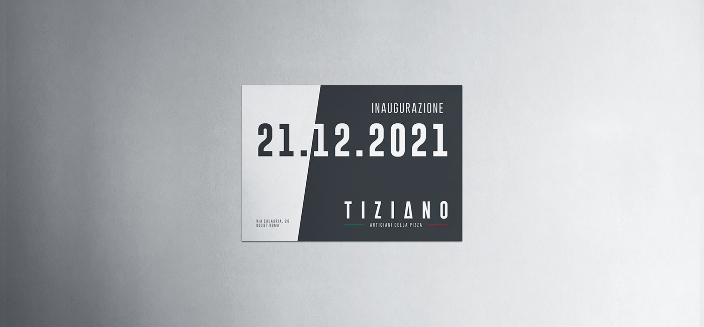 Grand opening announcement design.. Keenness,  Tiziano Restaurant.