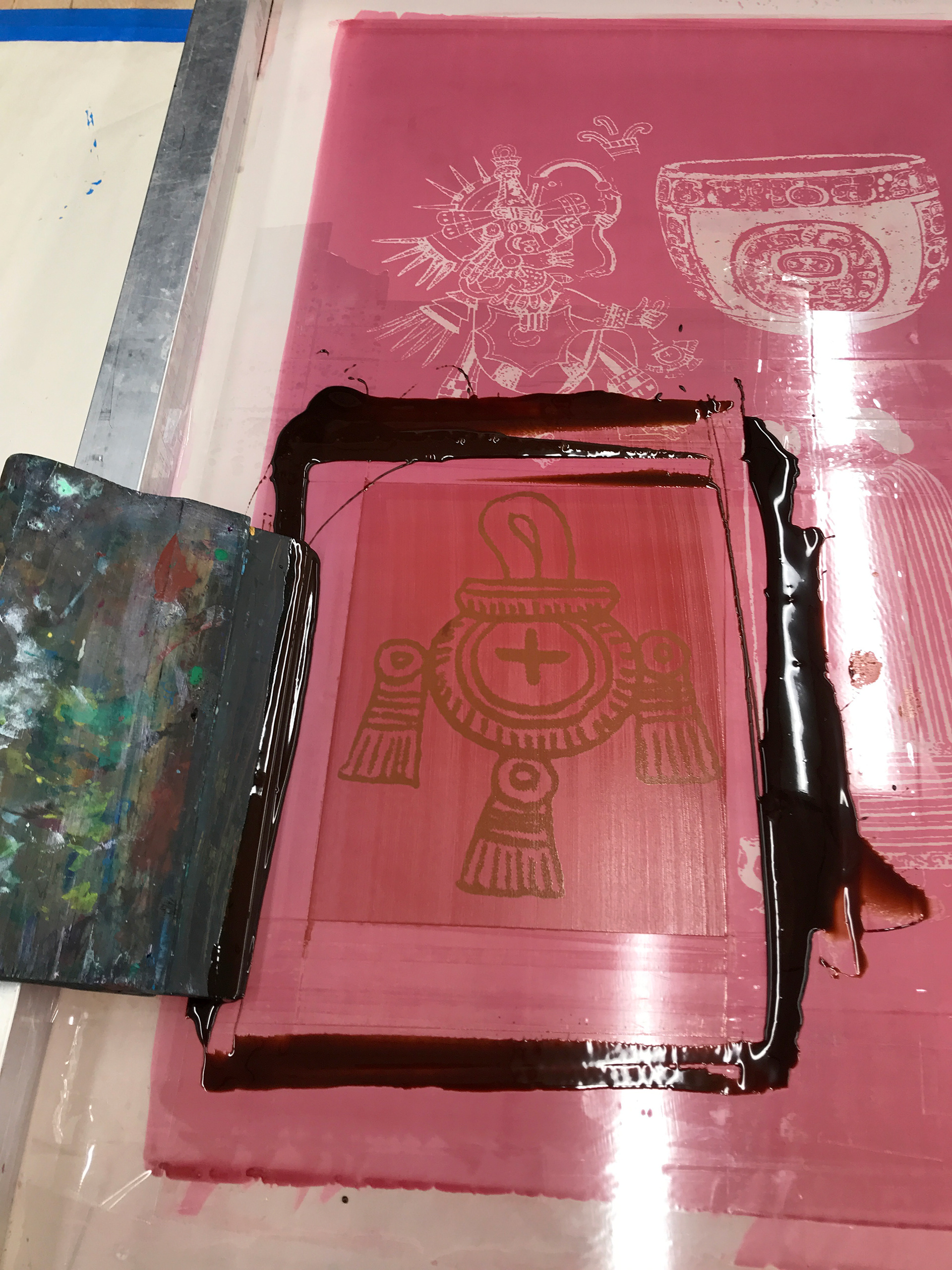 Making editions with chocolate syrup