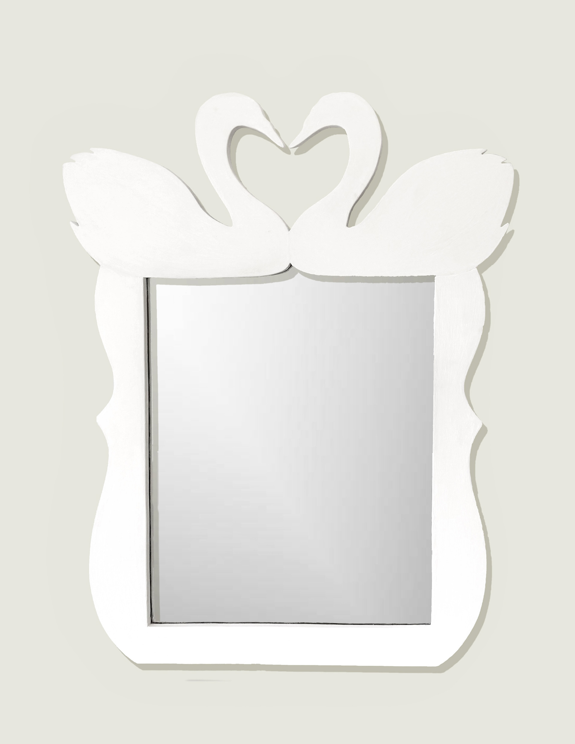 Swan Mirror, mdf and mirror, 2023