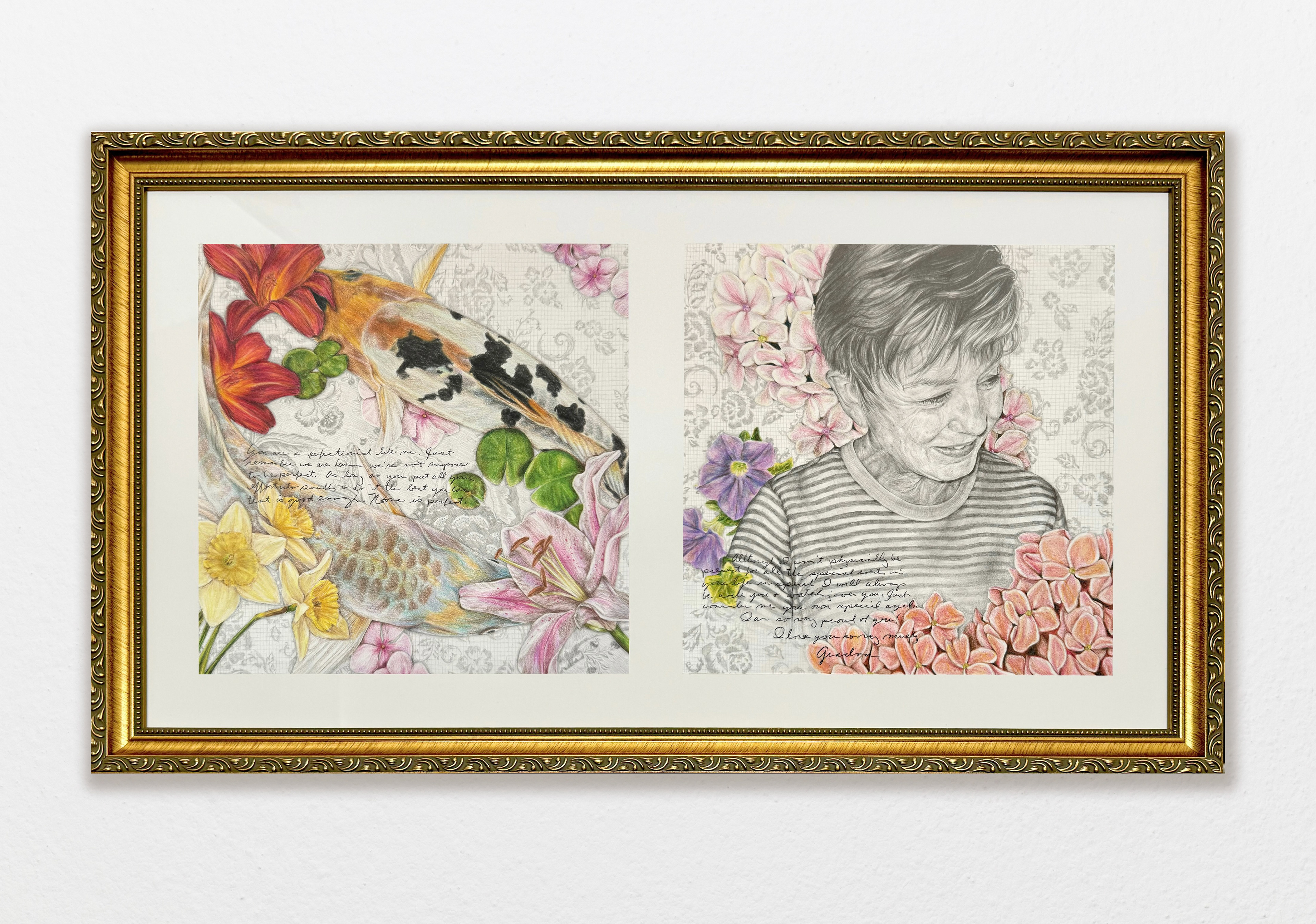 I Love You Very Much, pencil, colored pencil, and pen on paper, 2024 