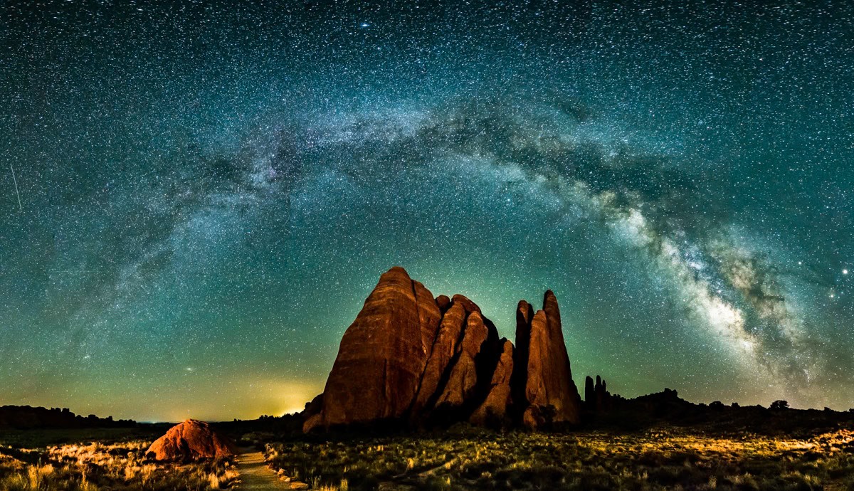 The Fins Pano Milky Way