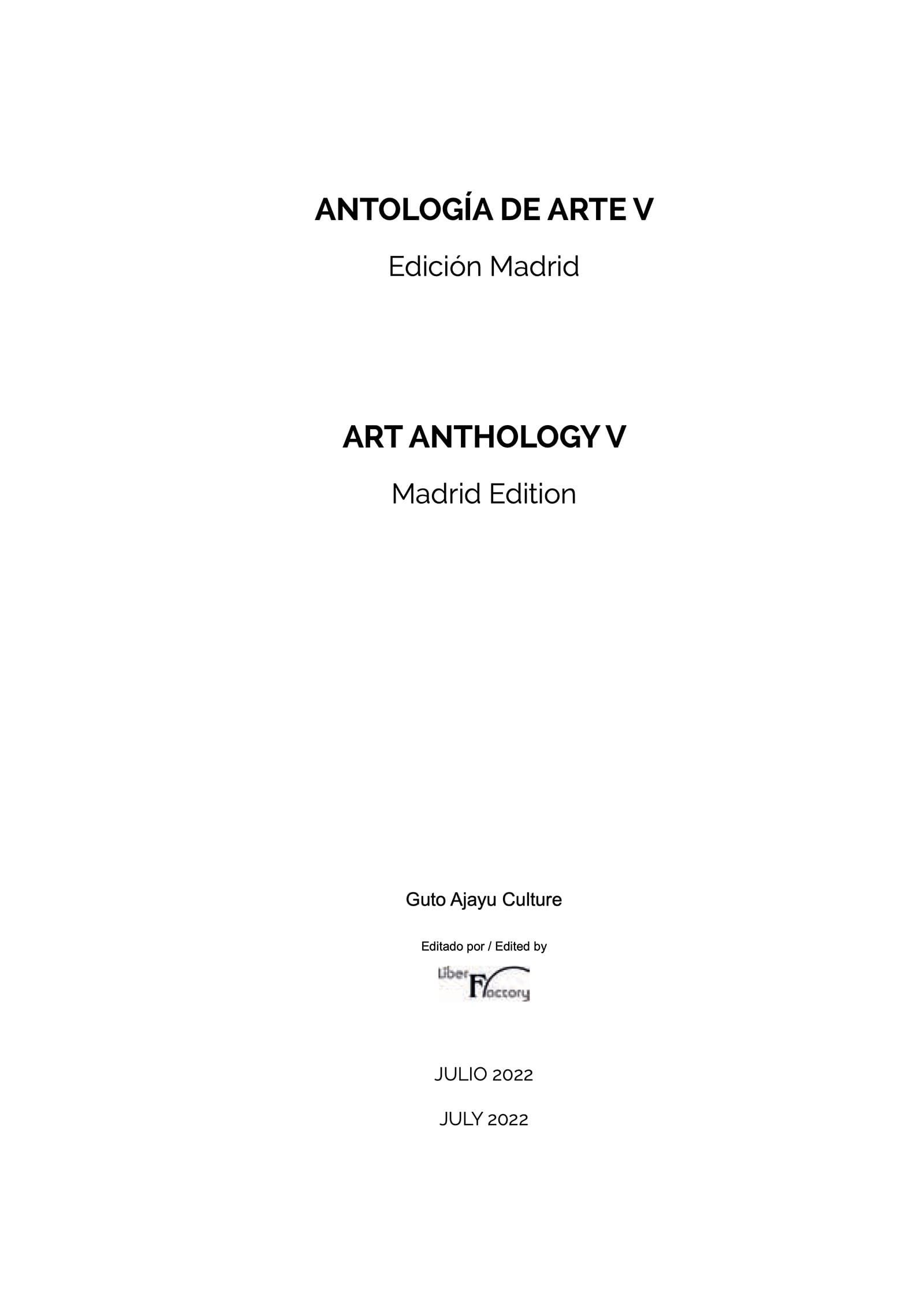 ART ANTHOLOGY V: MADRID EDITION