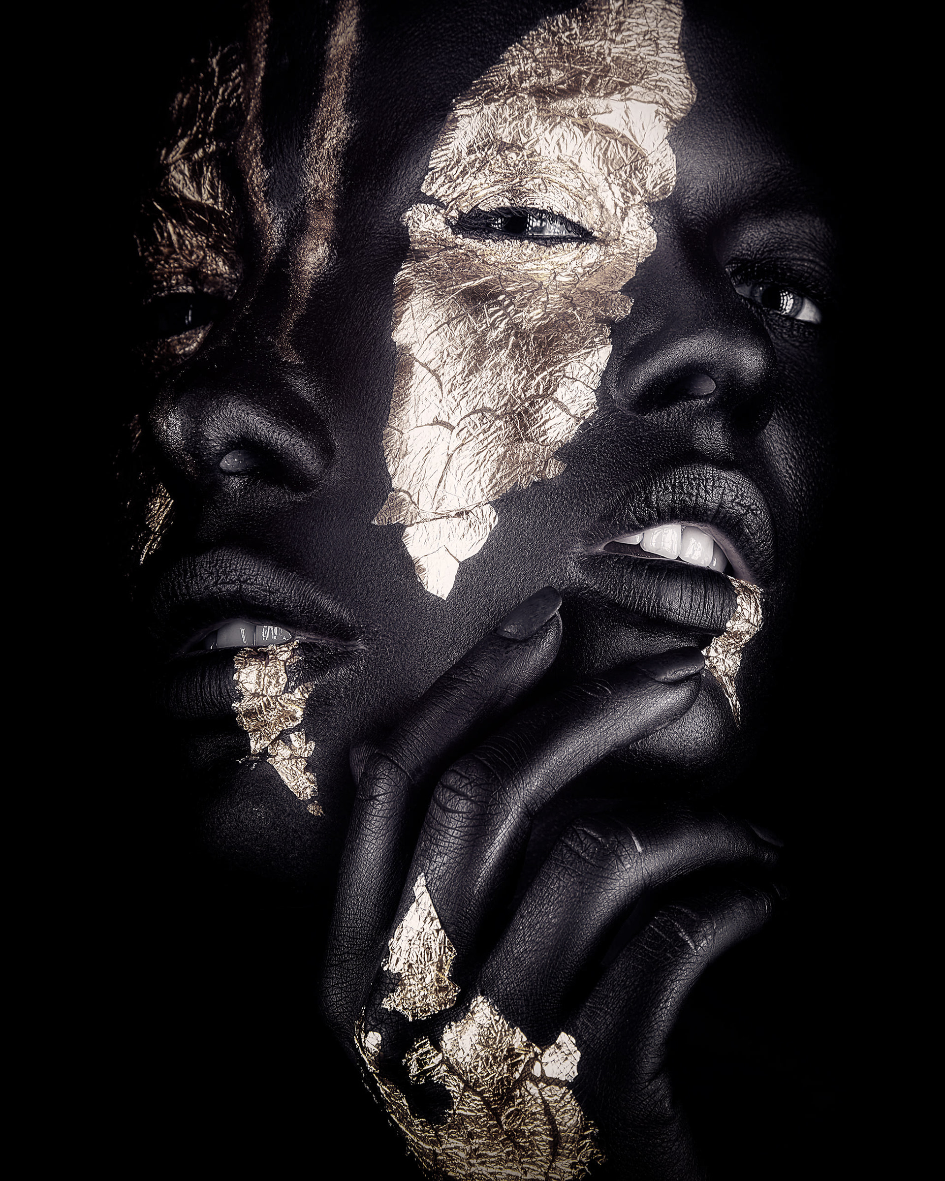 廣川政樹 / Masaki Hirokawa - Reclining Buddha / 涅槃像, October 2020. Digital Media and Photo Collage, 125 x 100 cm.