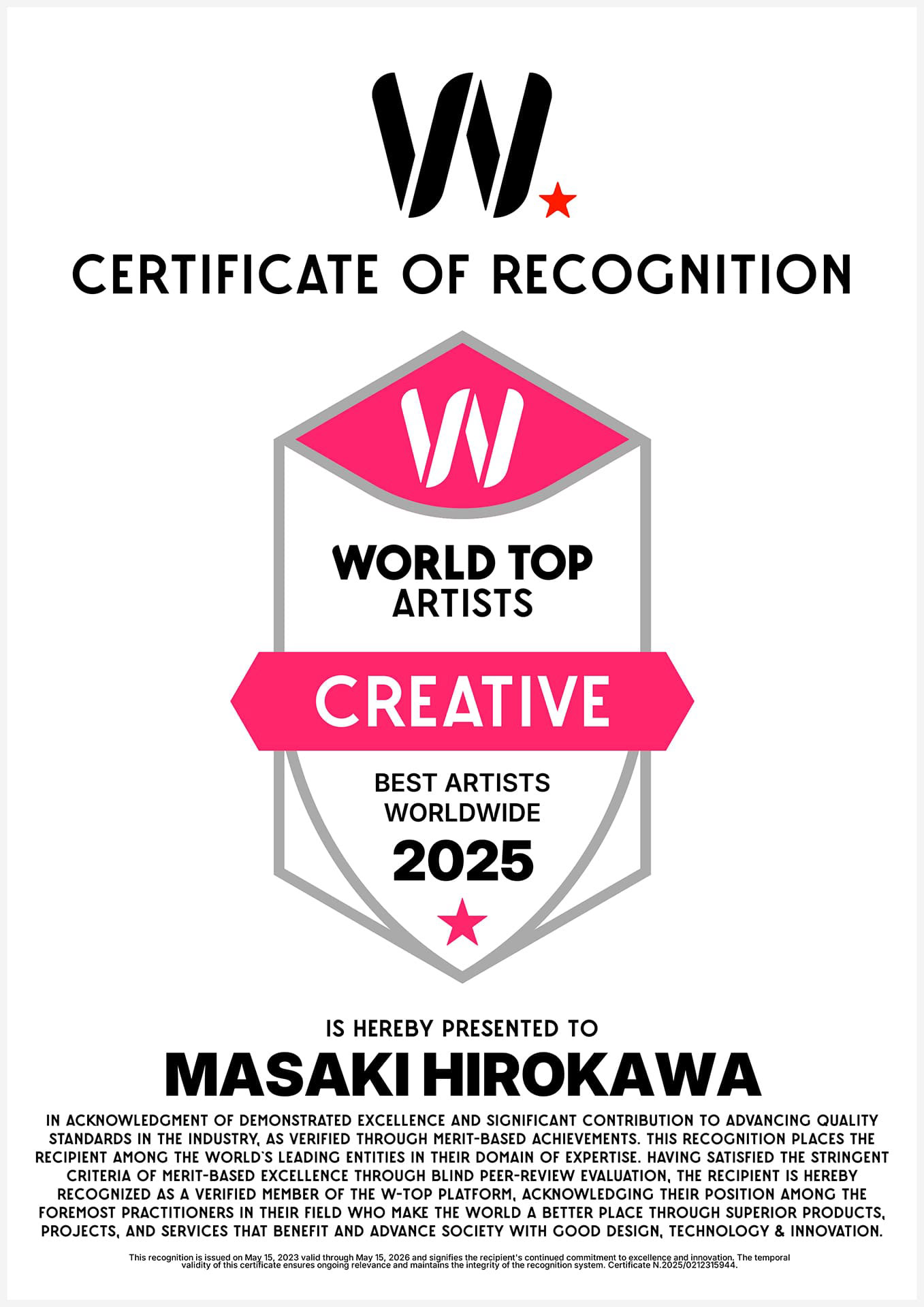 Masaki Hirokawa / 廣川政樹 - World Top Artist