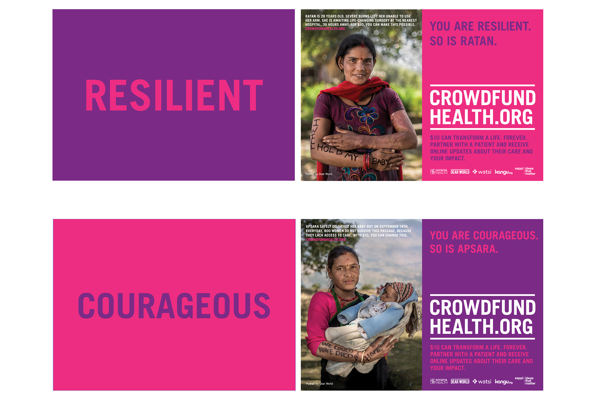 2/6 postcards featuring patient stories