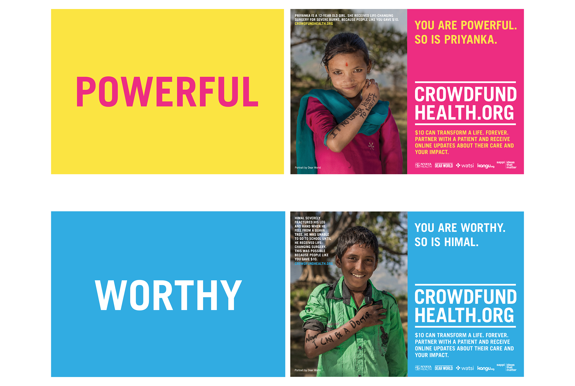 2/6 postcards featuring patient stories