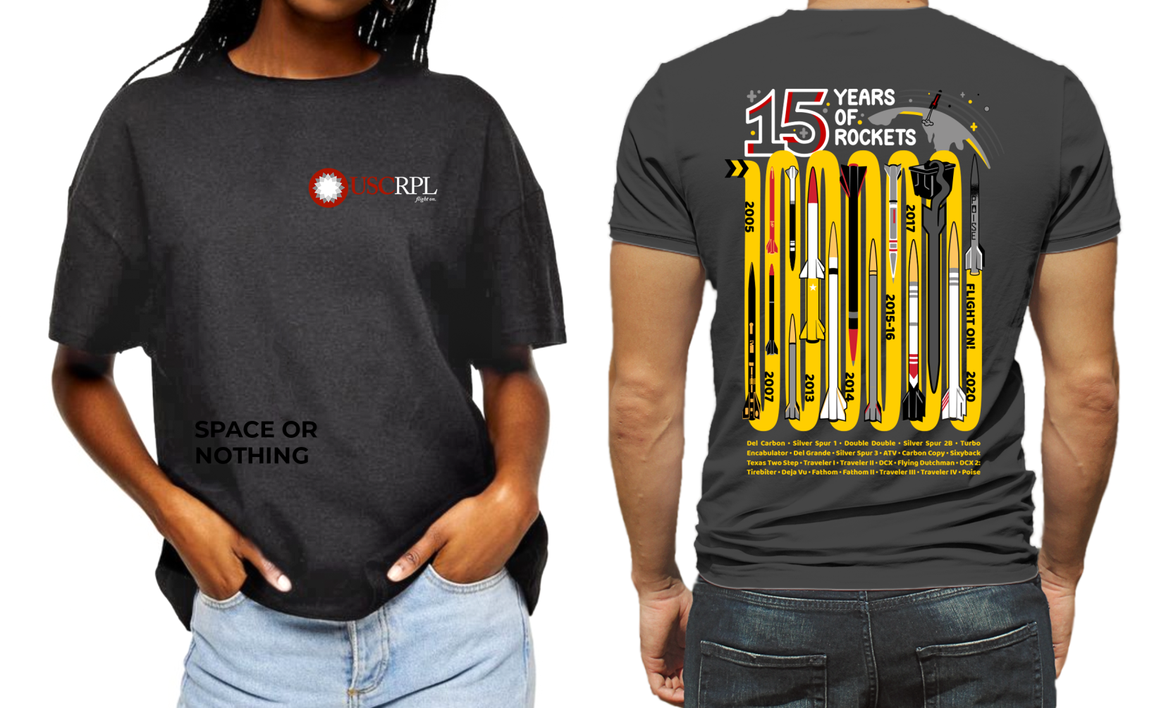 USC Rocket Propulsion Laboratory Shirt Grey