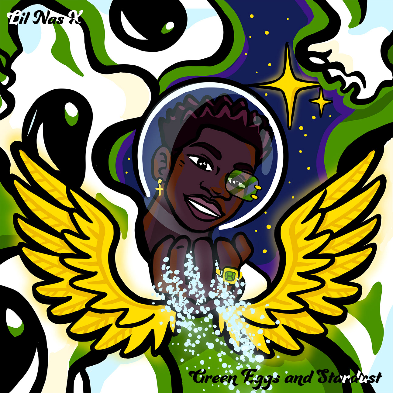 Submission to Adobe x Lil Naz X Cover Art Contest