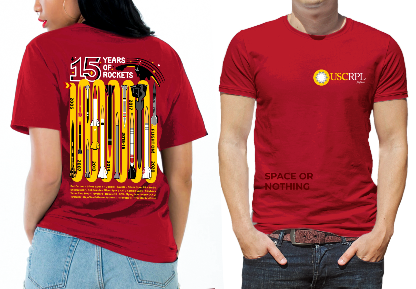 USC Rocket Propulsion Laboratory Shirt Red