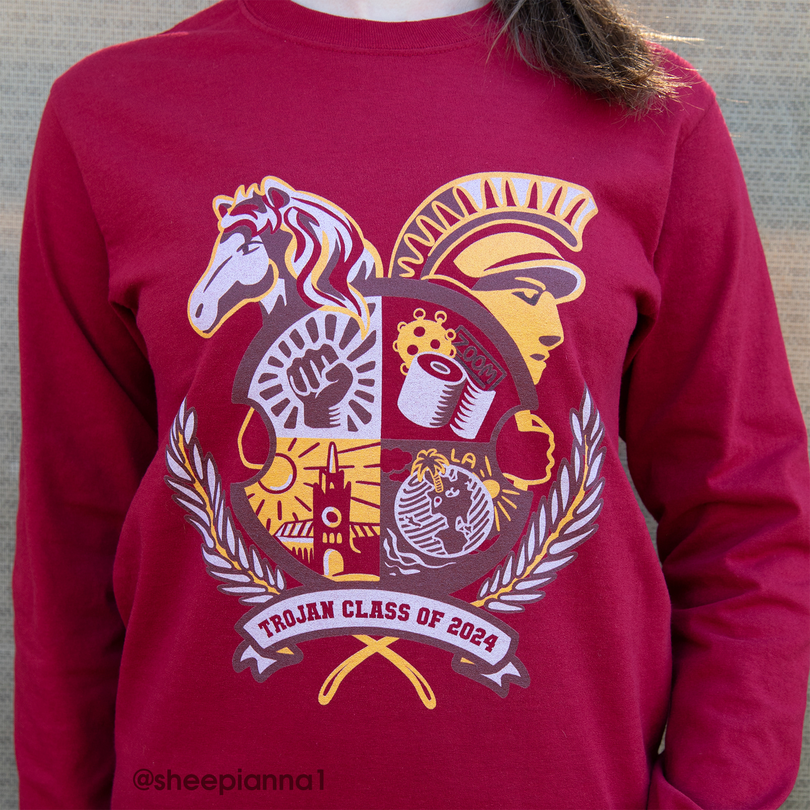 USC Class of 2024 shirt (front)