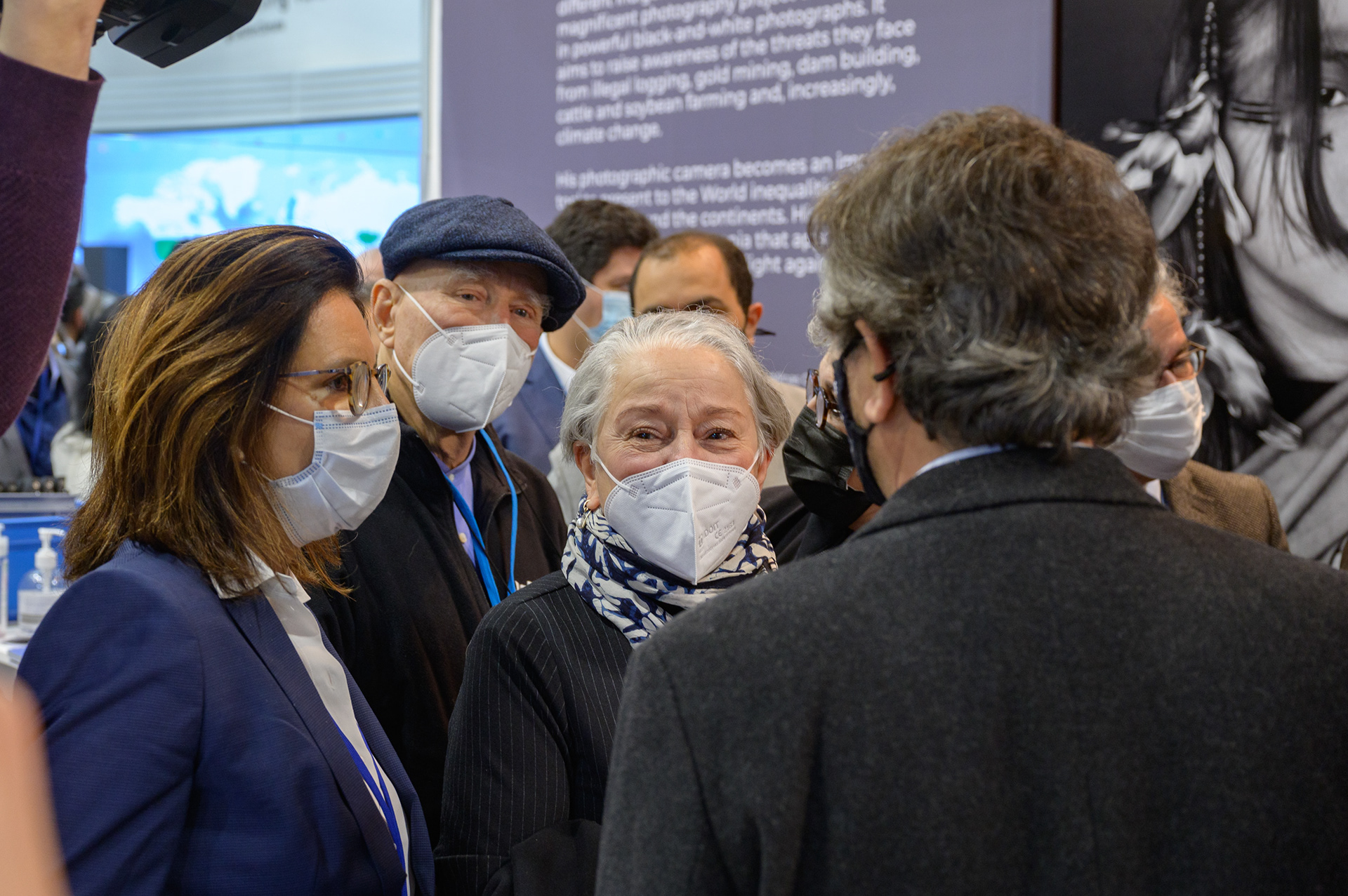 Ana Toni (Director ICS), Sebastiao Salgado and Lélia Wanick Salgado