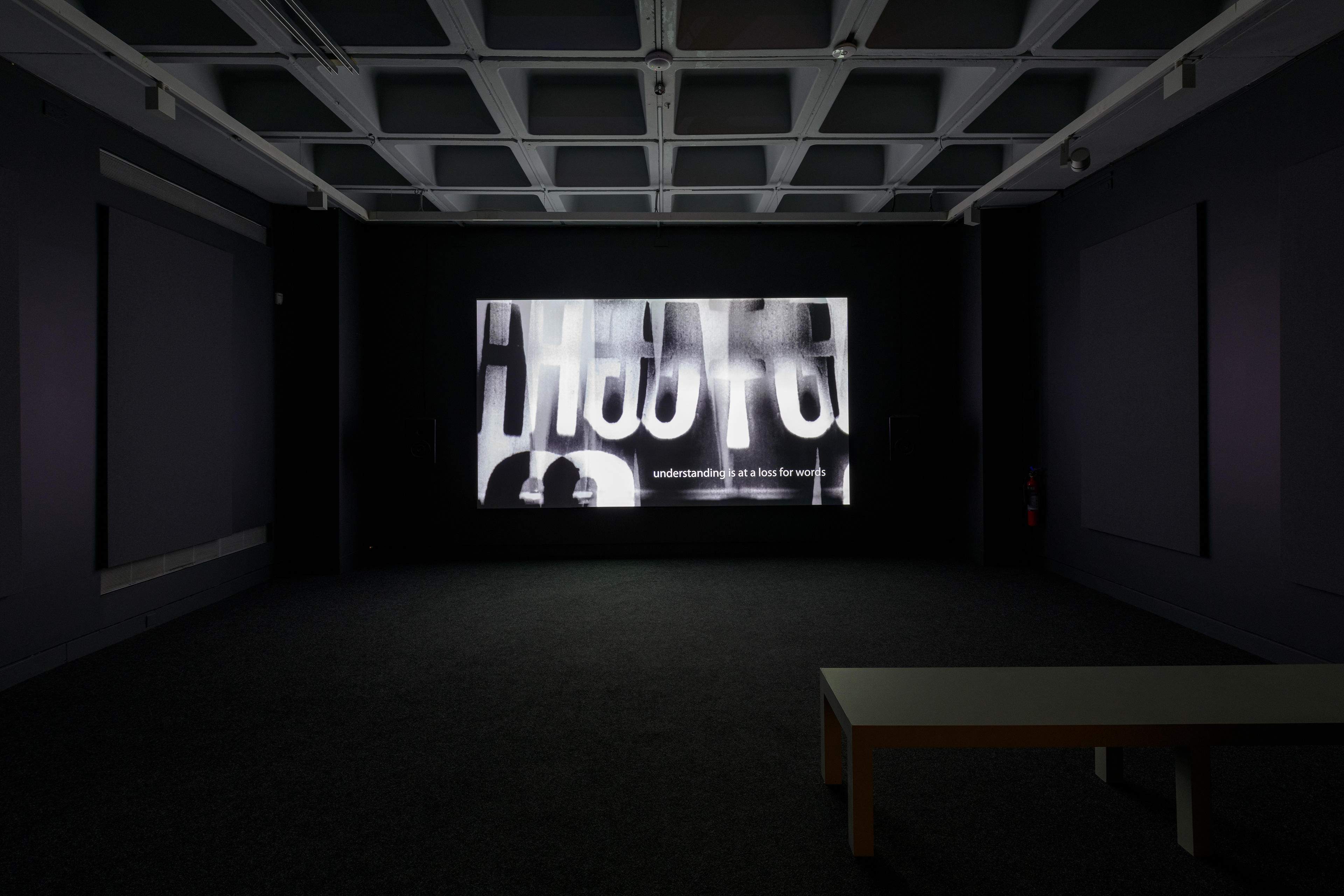 Lis Rhodes, 'Ambiguous Journeys', Courtesy the artist/LUX, Exhibition view 'Unravelling Times', The Hunterian, Glasgow 2023. Presented by Art Fund Freelands Art Foundation to The Hunterian, Commisioned by Nottingham Contemporary as part of the Freelands Award 2017.