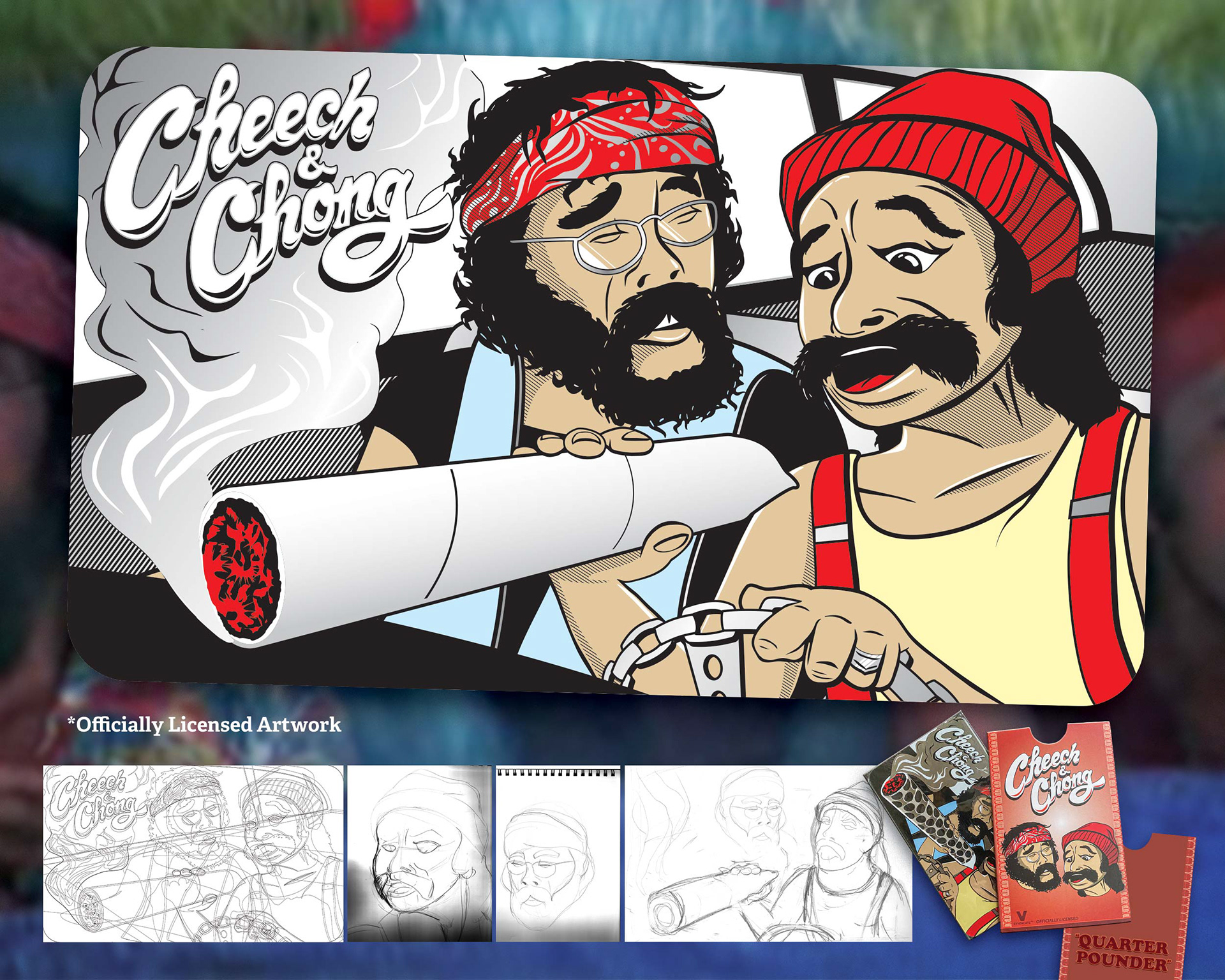 Cheech & Chong Illustration