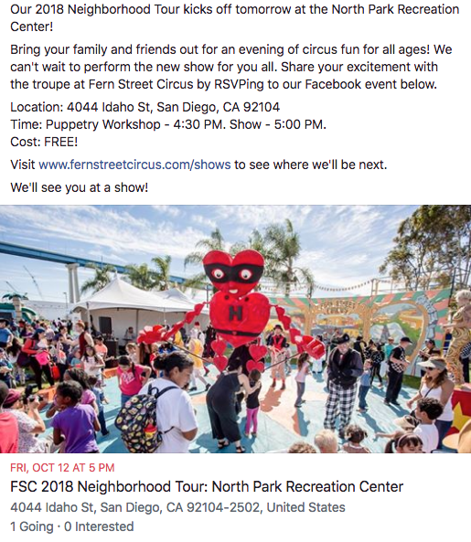 mockup Facebook post and Facebook event