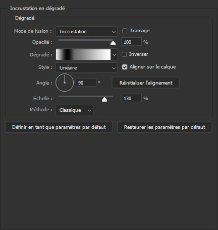 incrustation degradé