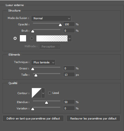 lueur externe
