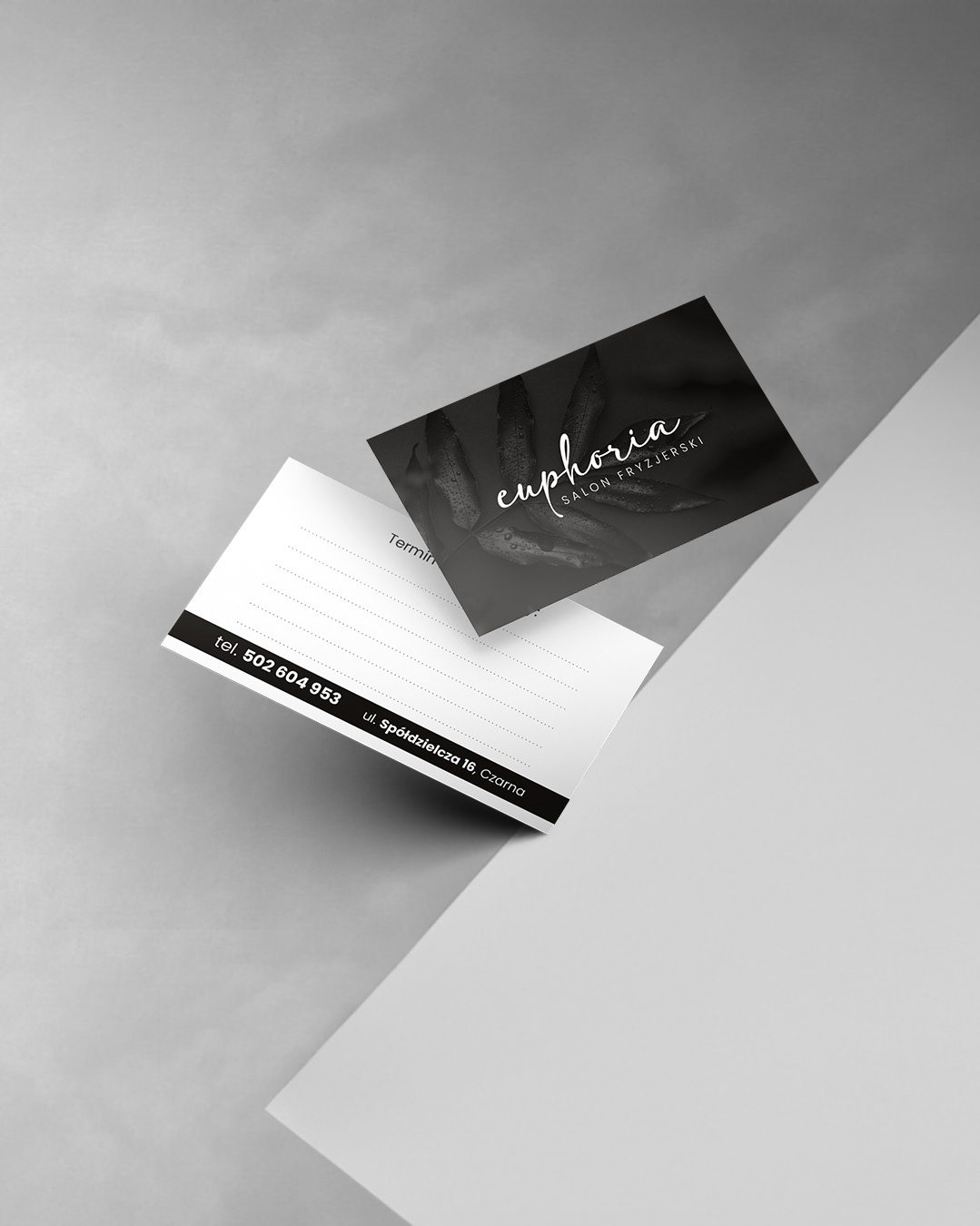 Projekt wizytówki salon fryzjerski