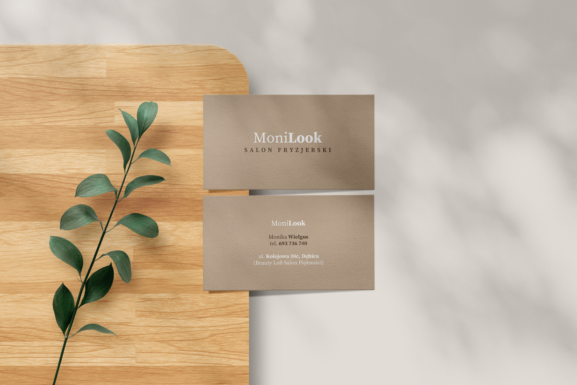 Wizytówka salon fryzjerski