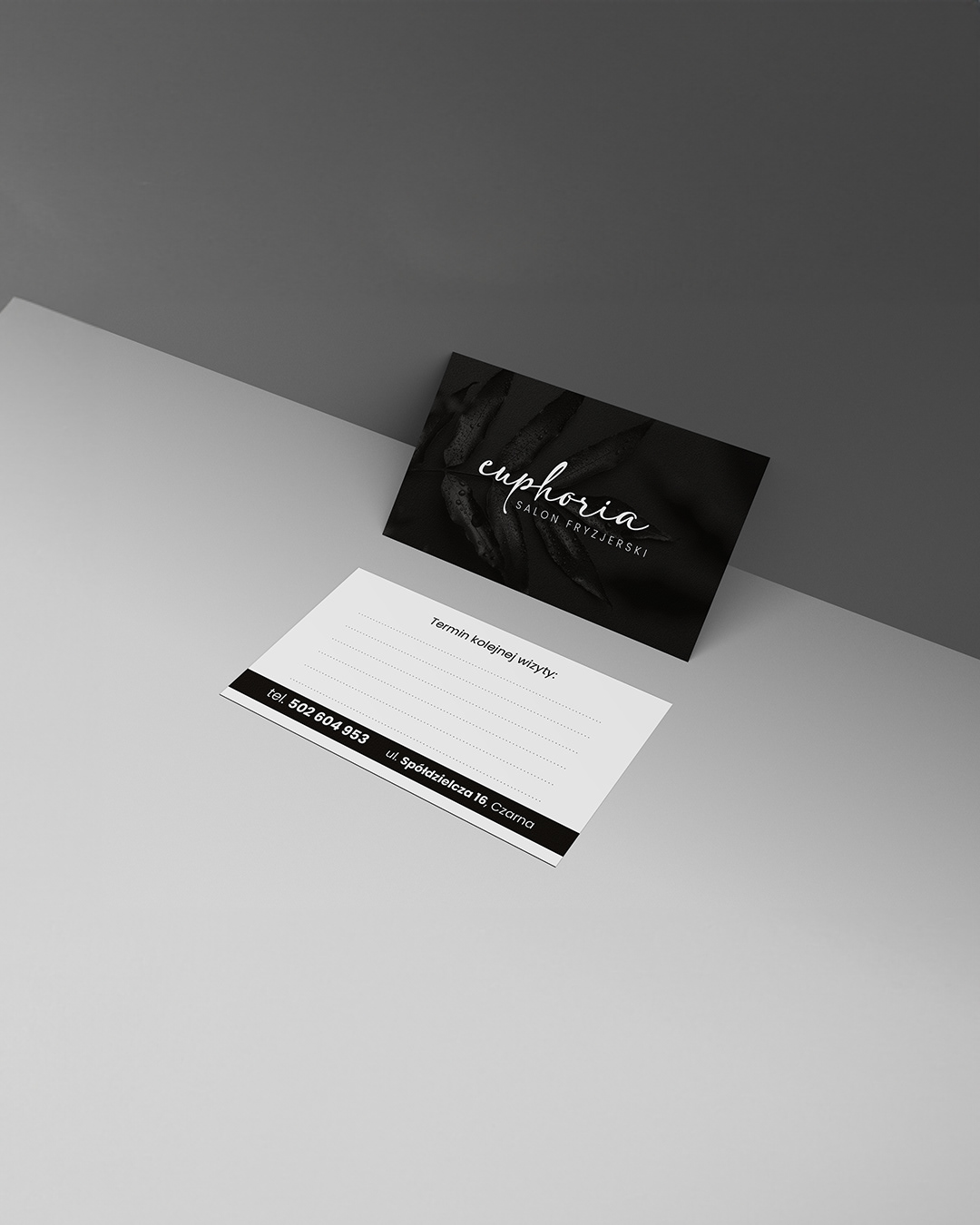 Projekt wizytówki salon fryzjerski