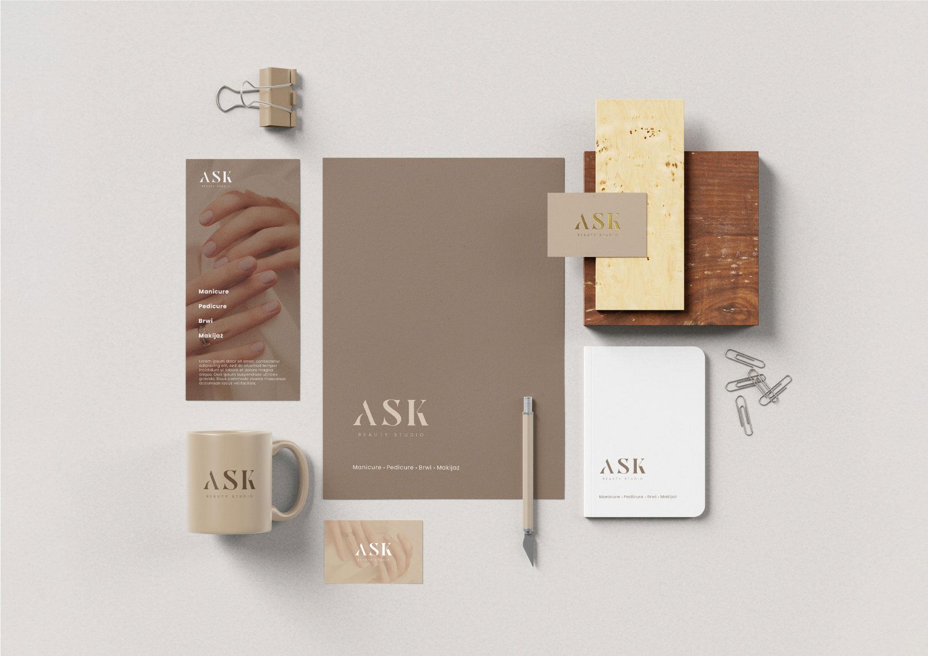 Projekt logo ASK Beauty Studio Dębica