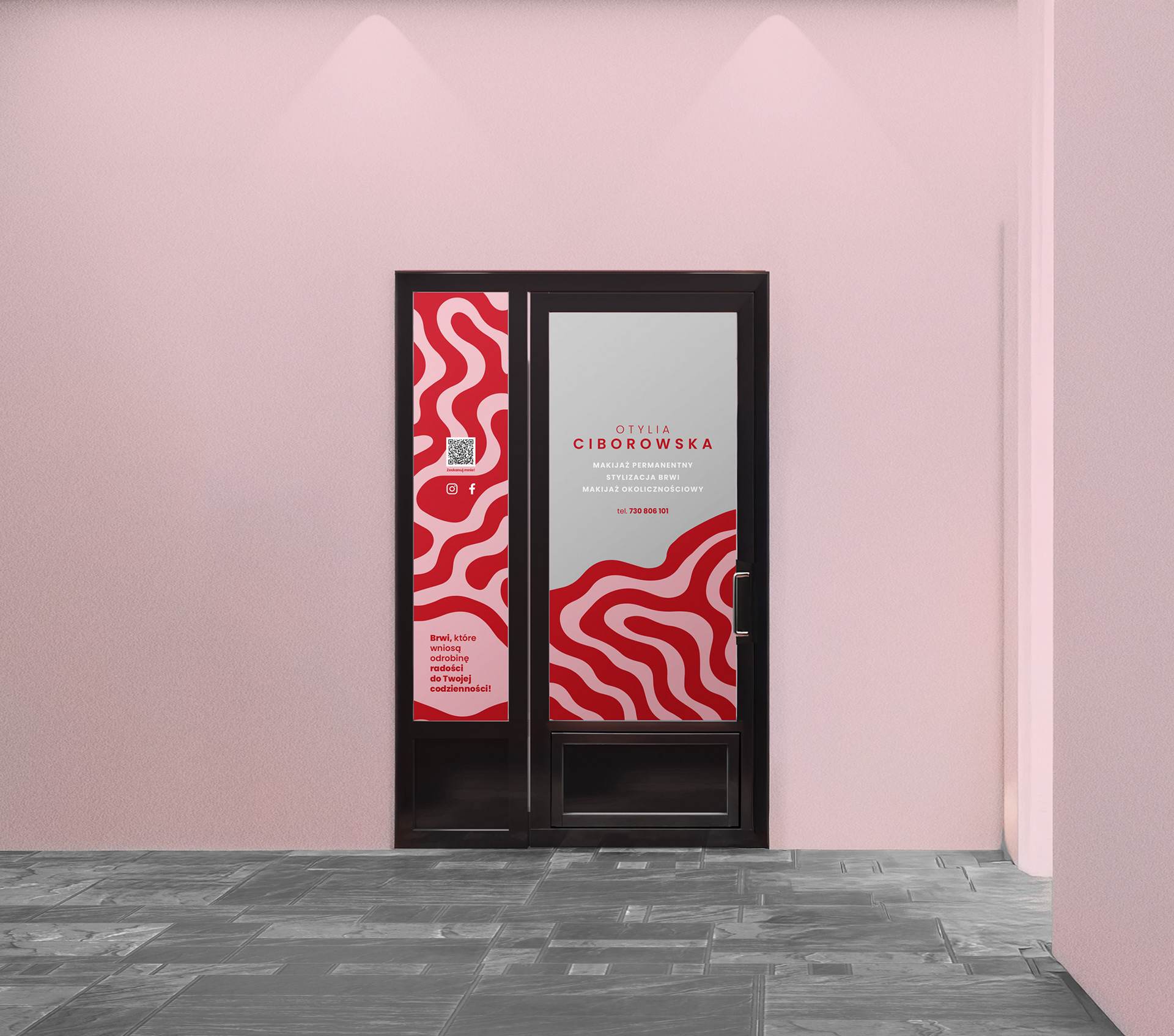 Personalizowana okleina na drzwi - projekt