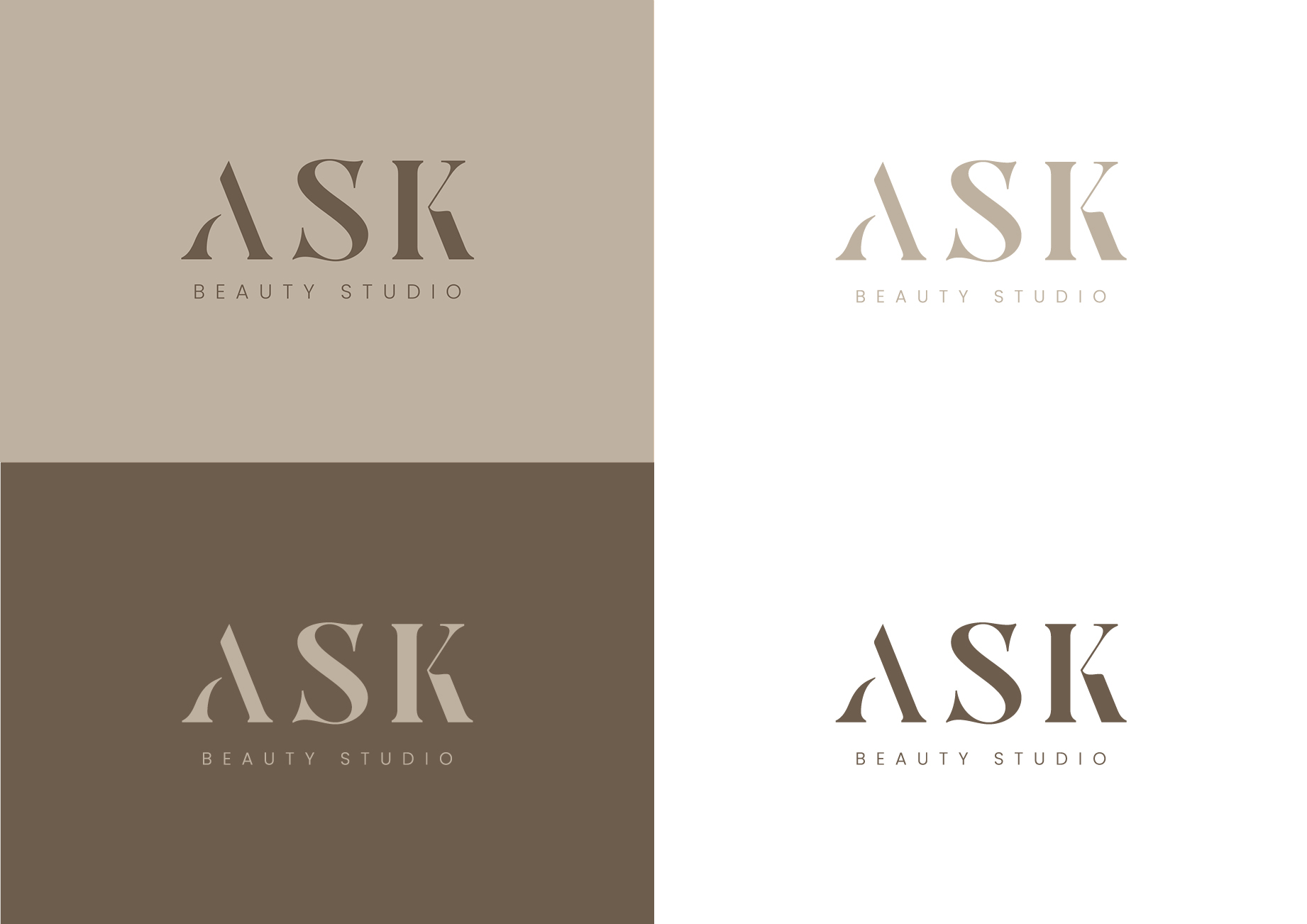 Projekt logo ASK Beauty Studio Dębica