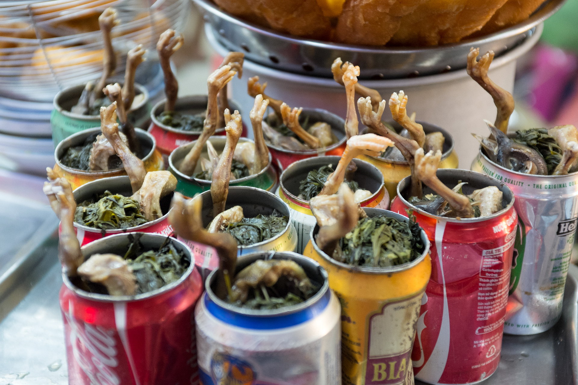 Chicken in a can - Hanoi, Vietnam