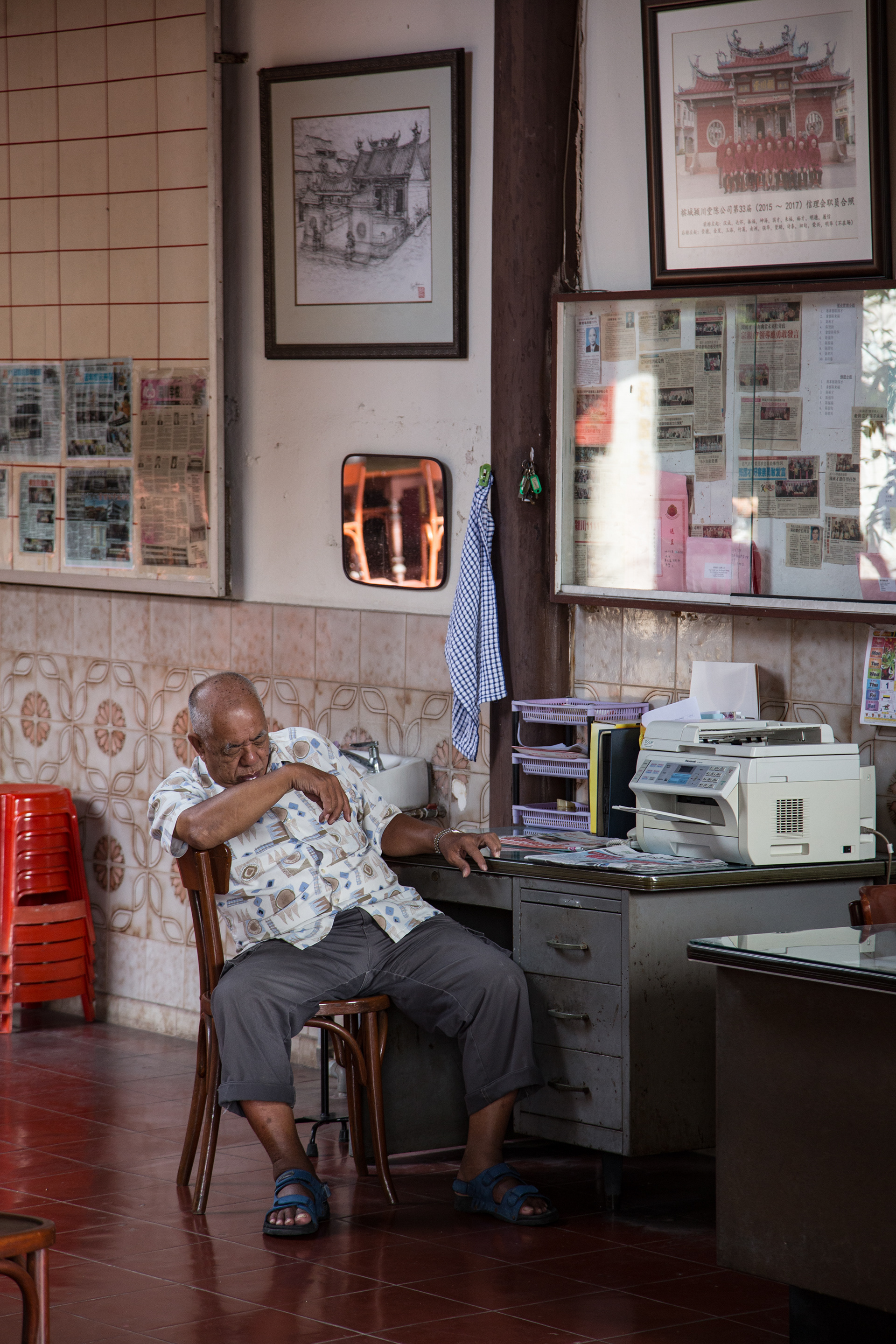 Temple Caretaker - Penang Island, Malaysia
