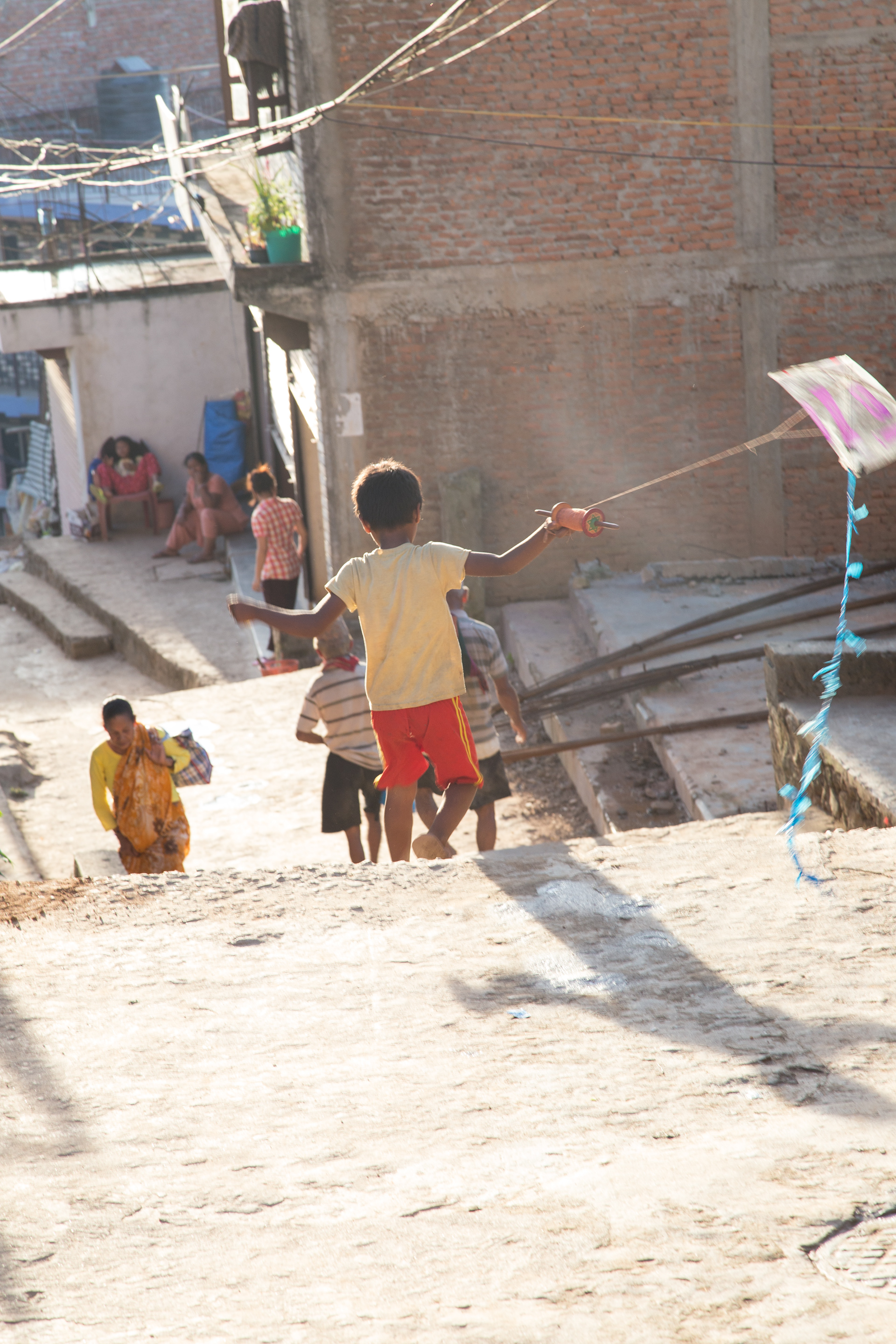 Boy with Kite - Nepal