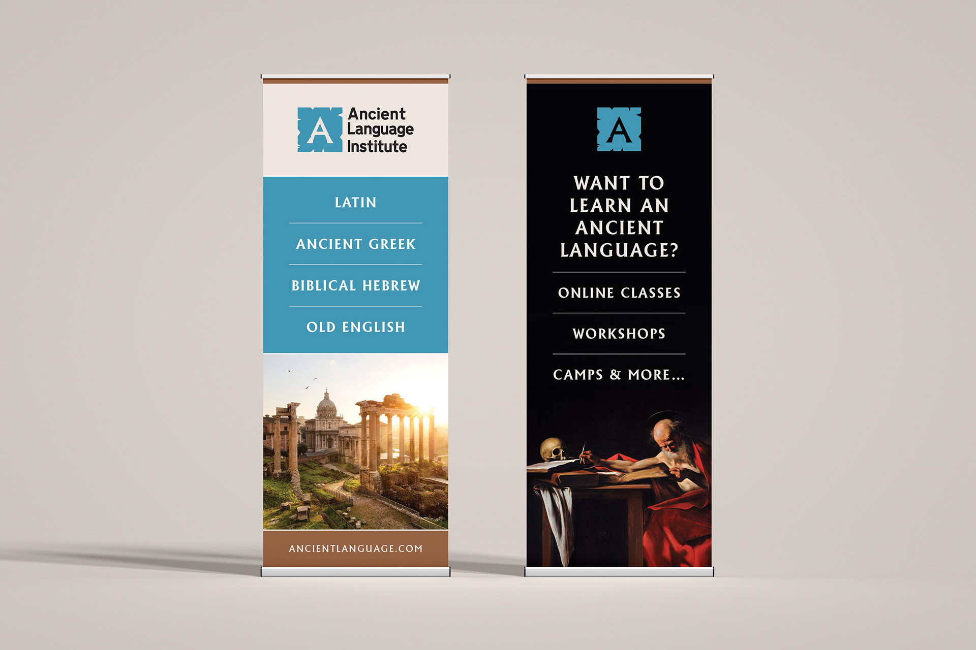 Ancient Language Institute Retractable Banners | Print Design