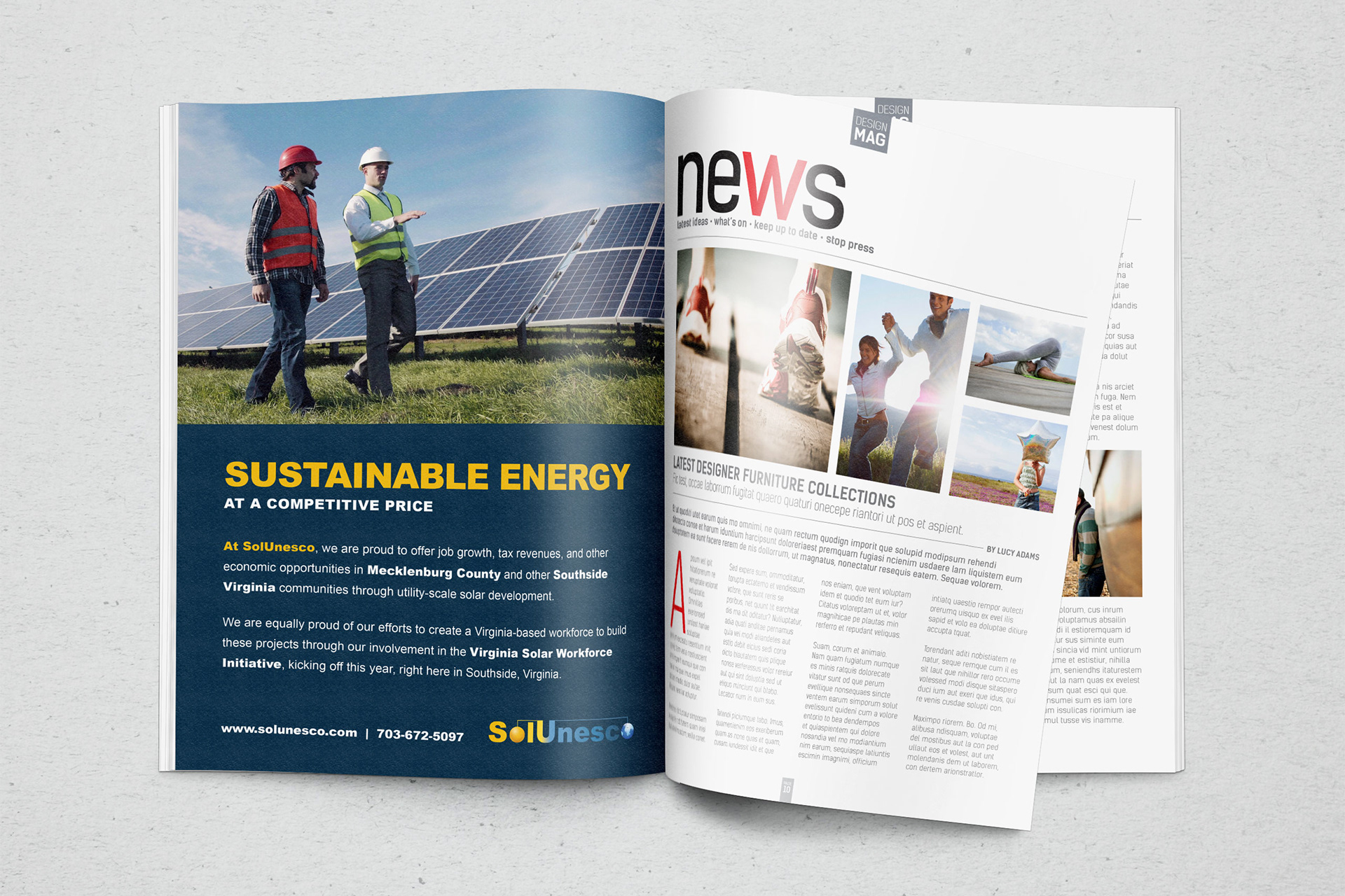 SolUnesco Magazine Ad | Print Design