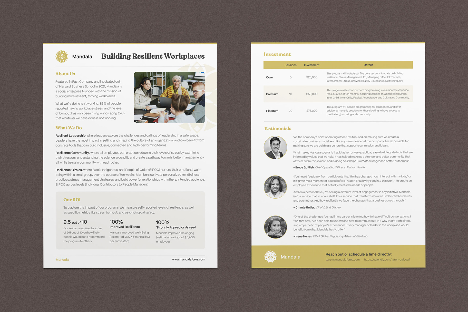 Mandala One-Pager | Print Design