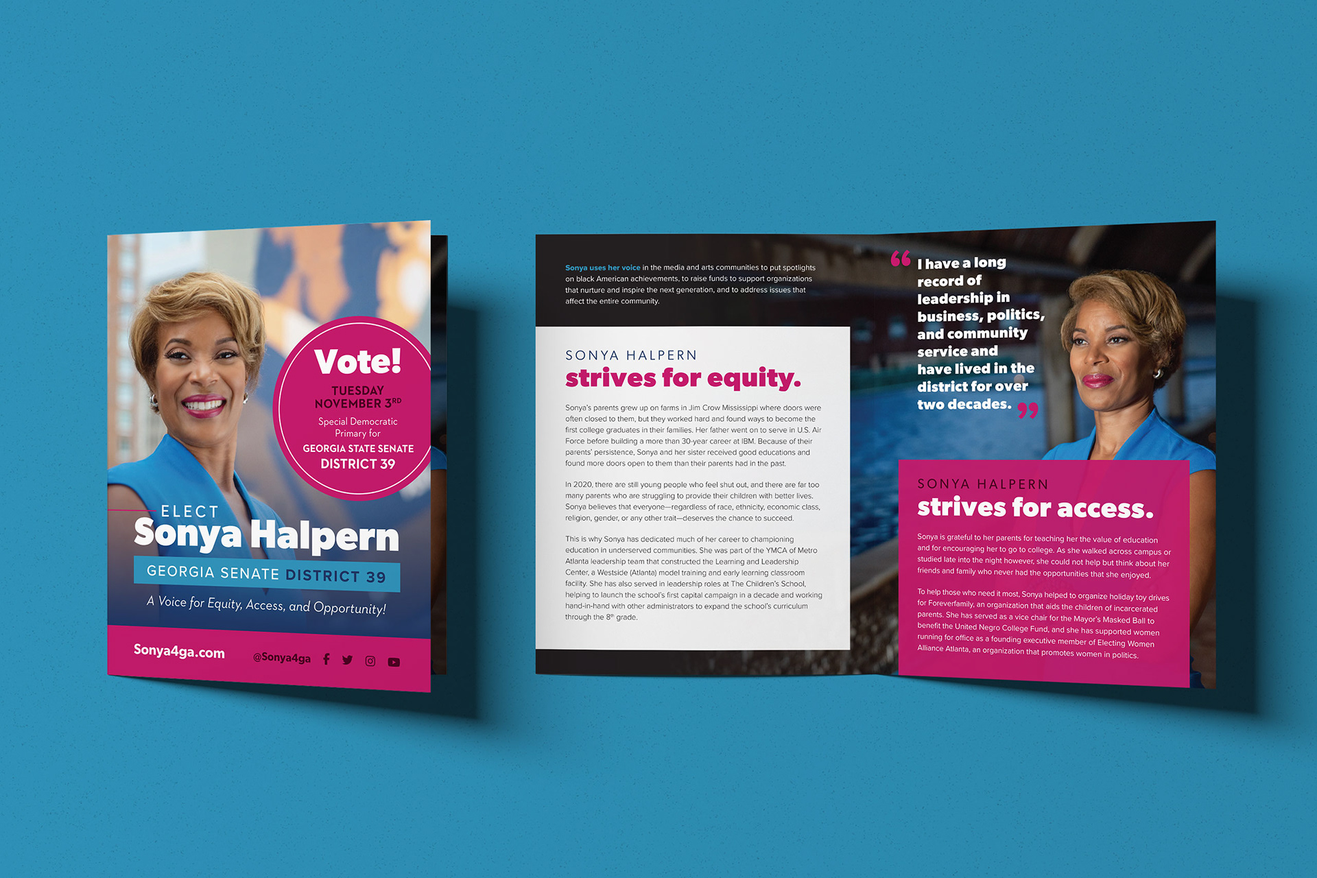 Sonya Halpern Brochure | Print Design