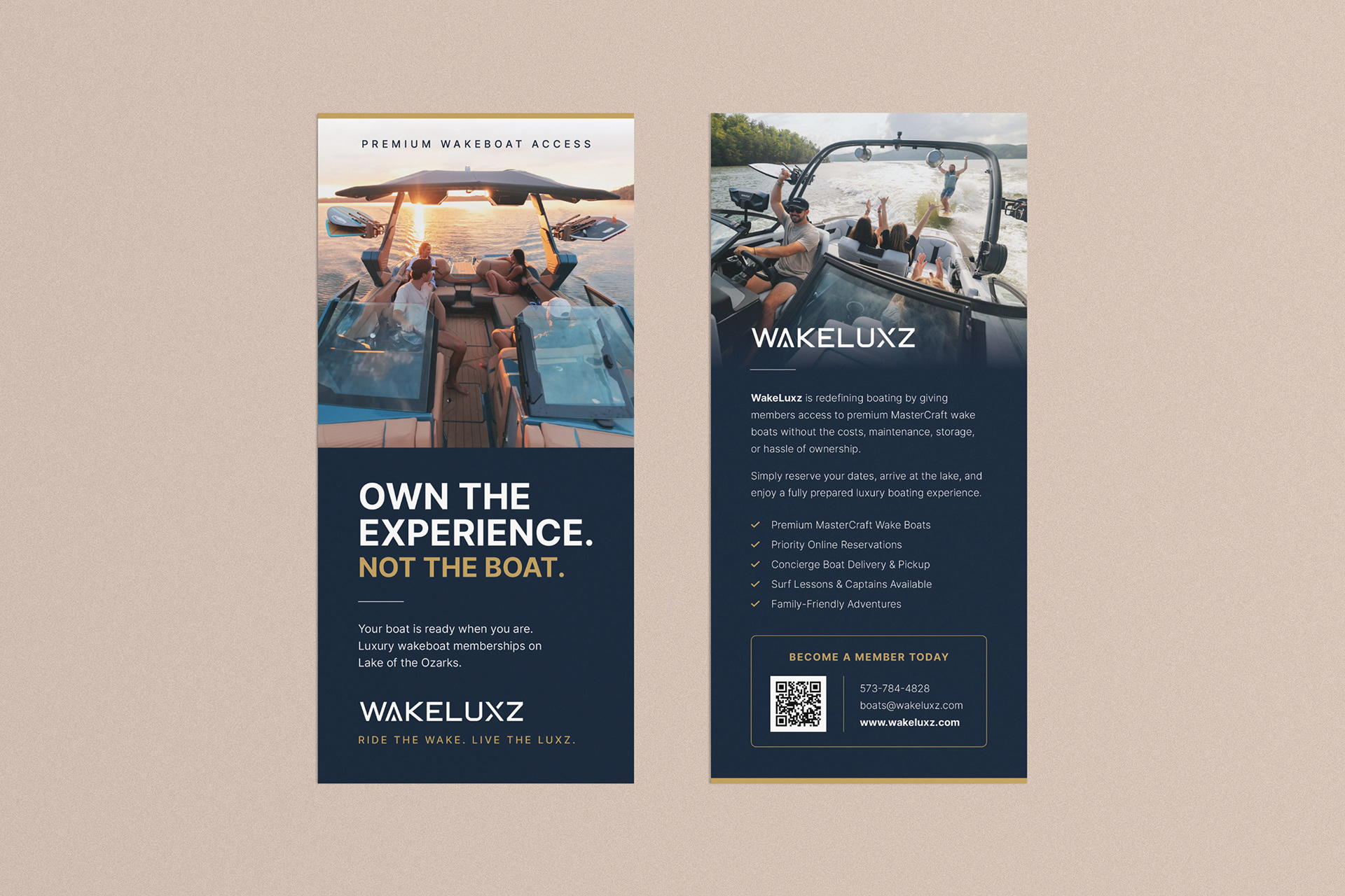 WakeLuxz Rack Card | Print Design
