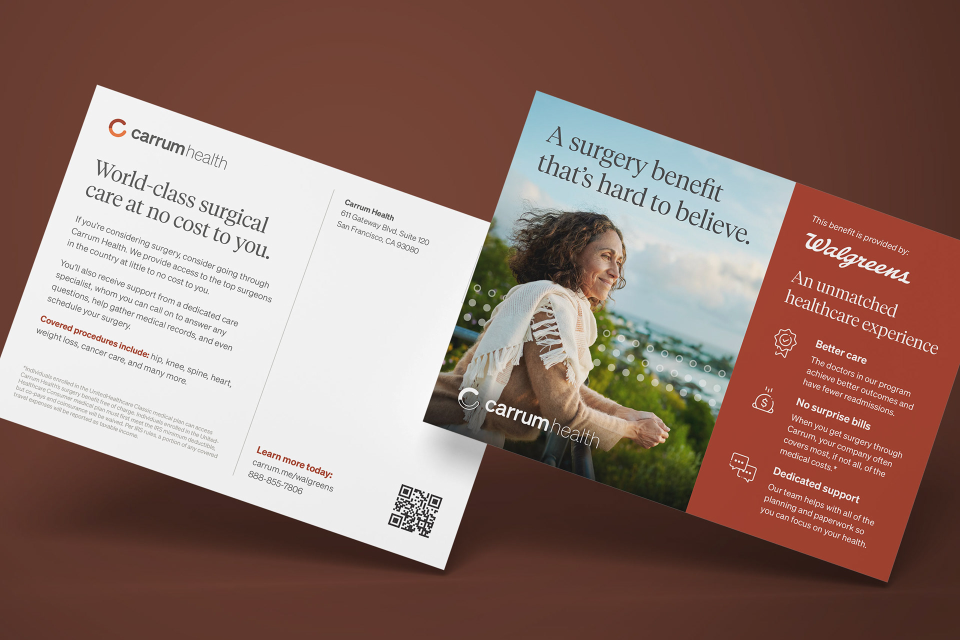 Carrum Health Postcard | Print Design